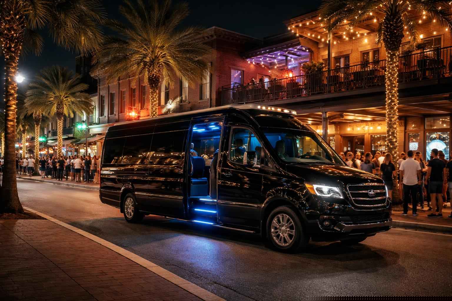 Do you service nightlife areas and downtown districts in Tallahassee Florida for hourly charters?