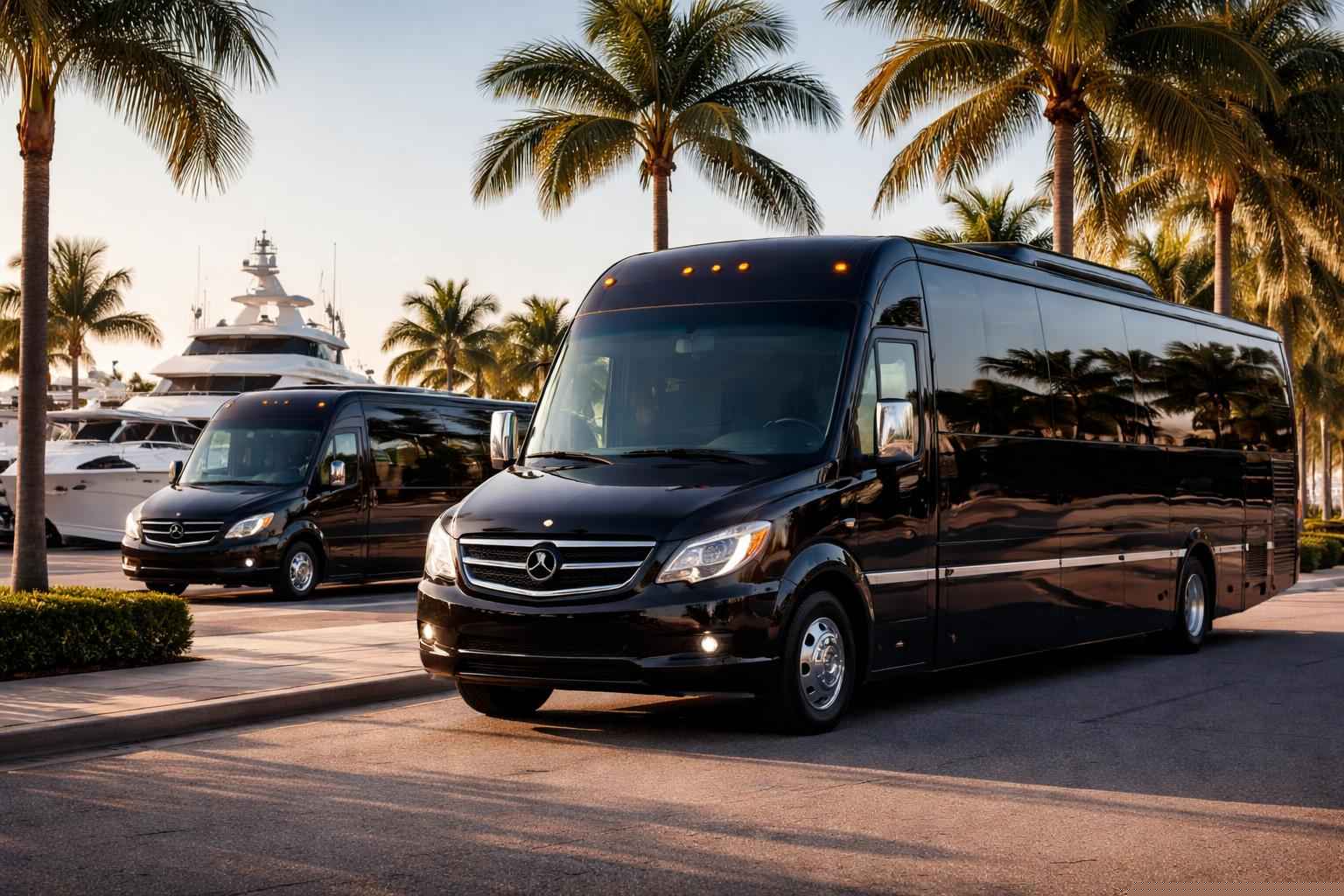 Fort Lauderdale Florida Black Buses