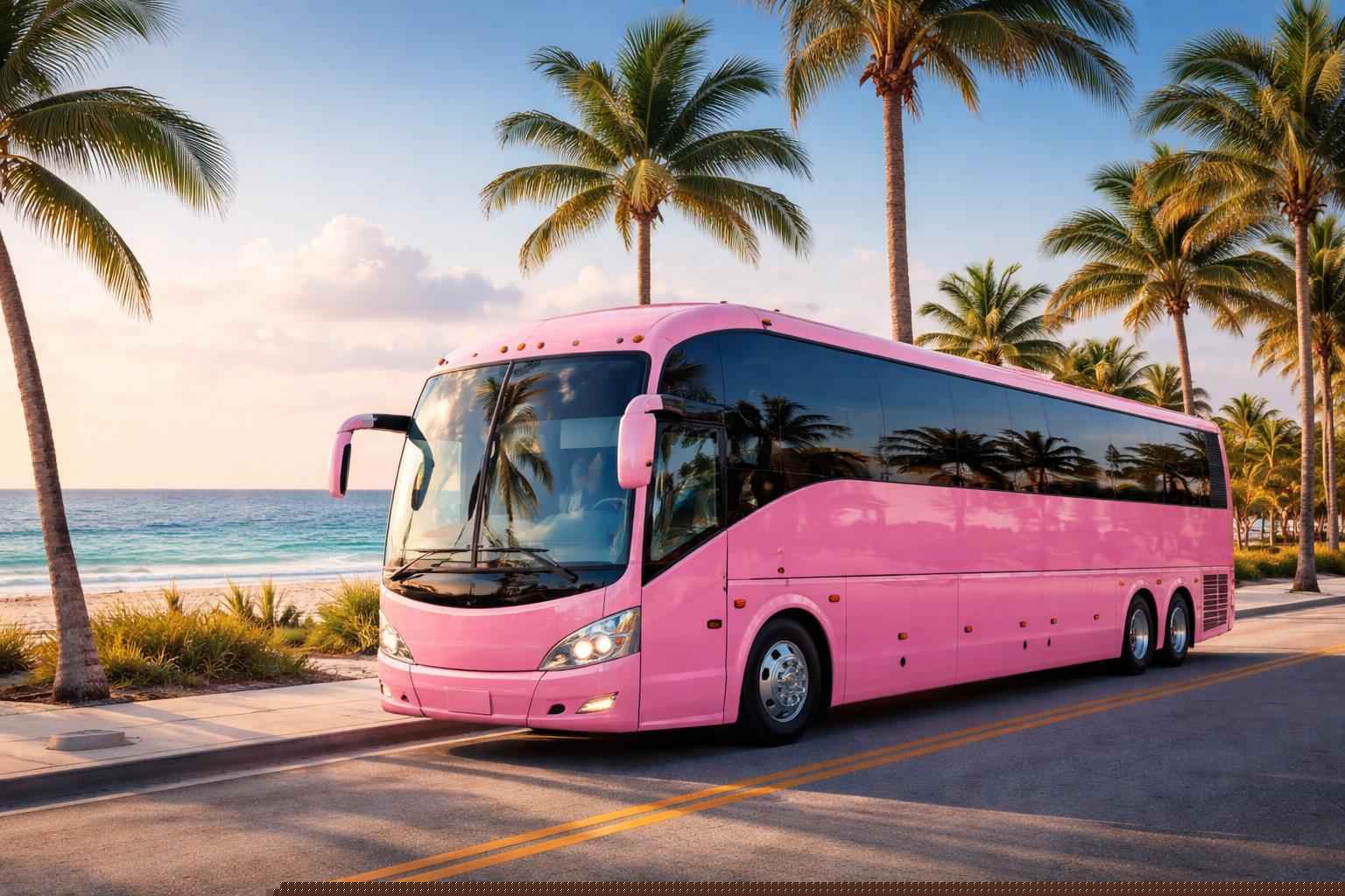 Fort Lauderdale Florida Pink Bus Service