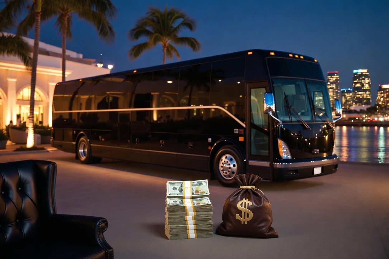 How much does bus rental cost in Fort Lauderdale Florida?