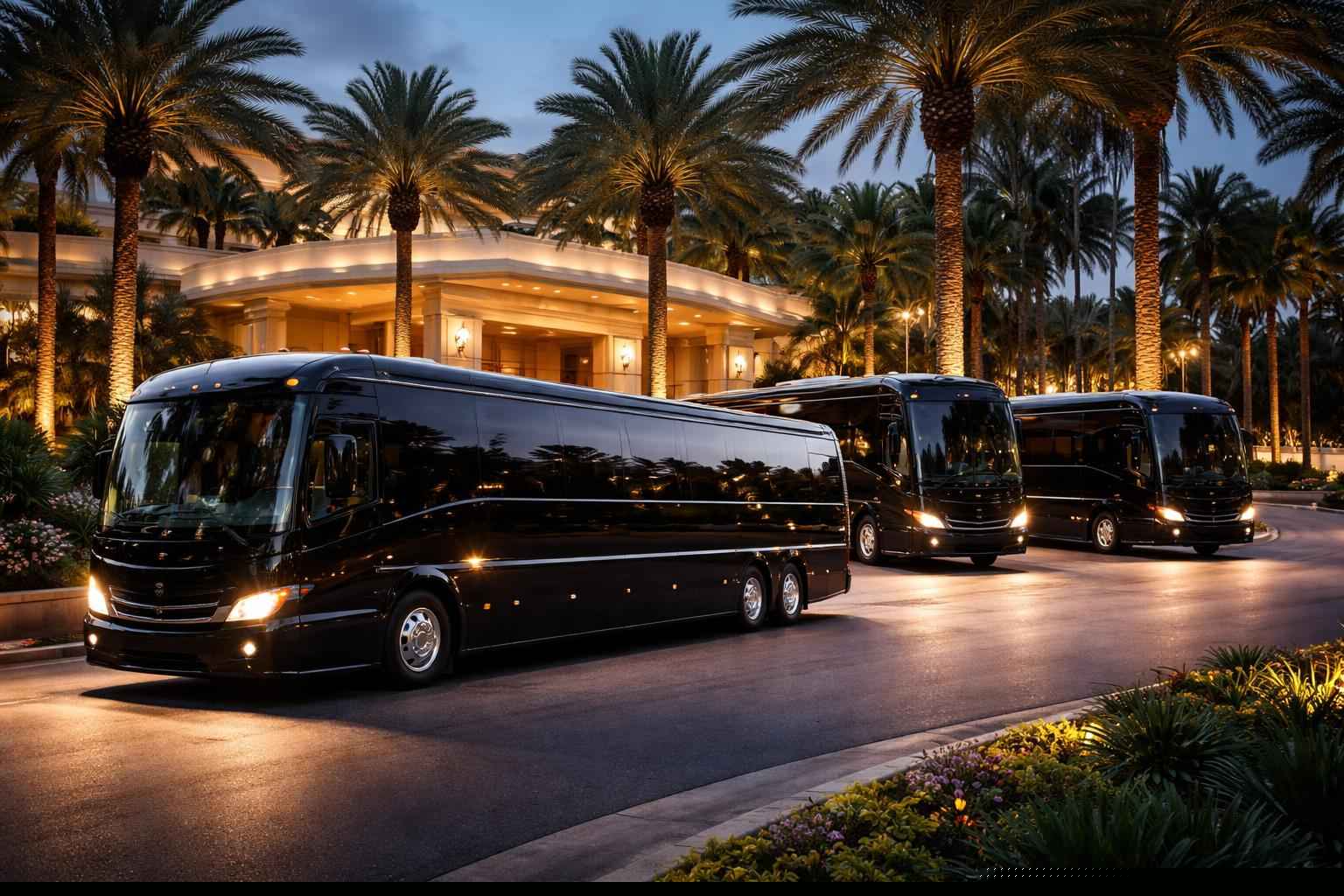 Hialeah Florida Black Buses