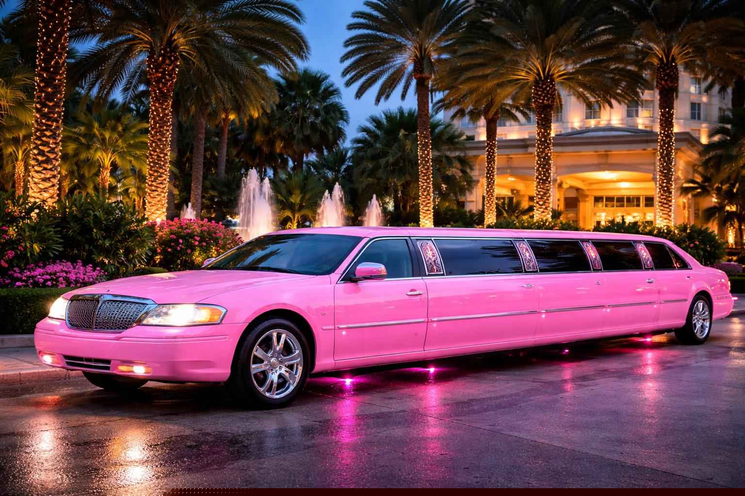 Hialeah Florida Pink Limos