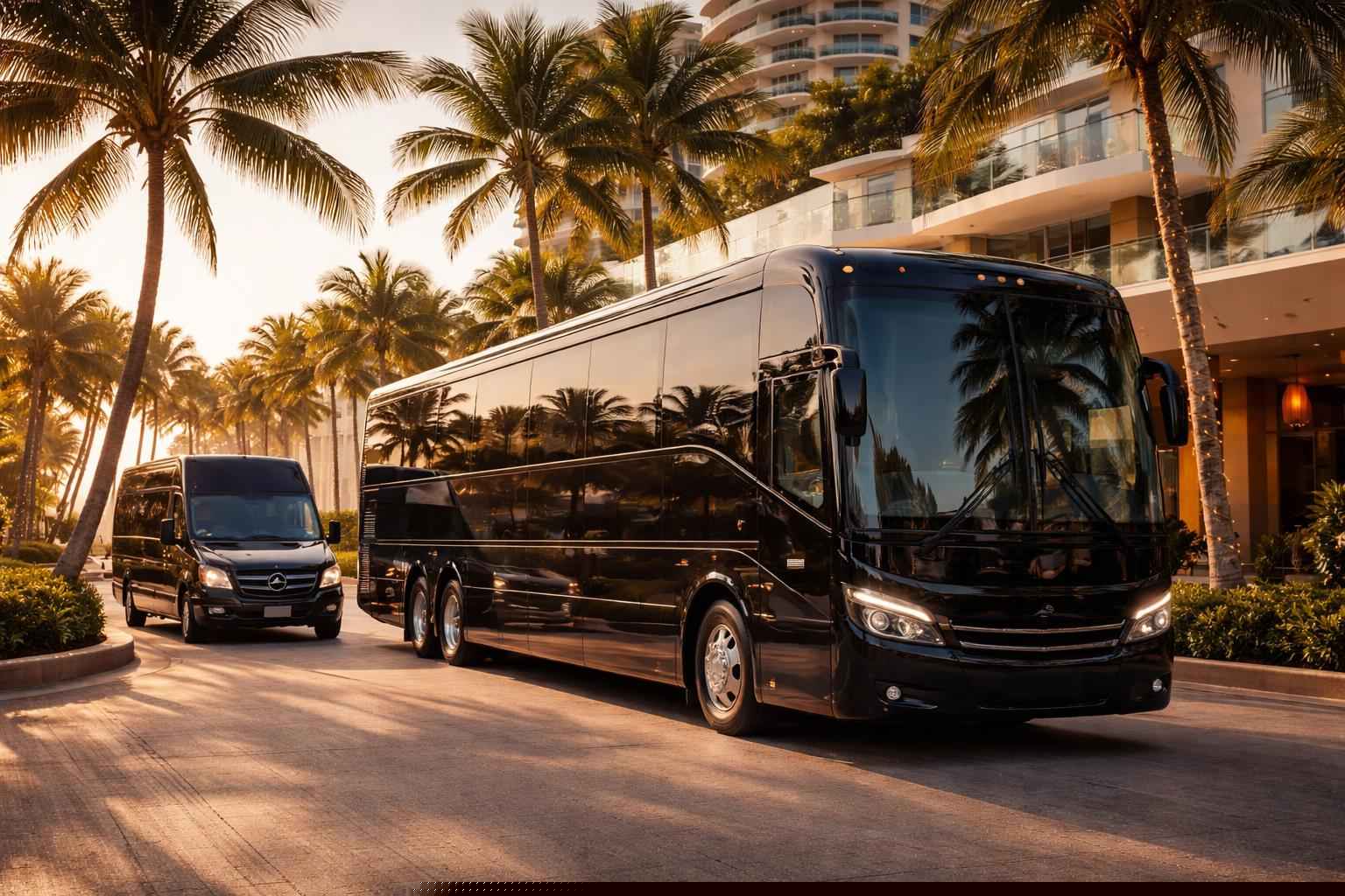 Hollywood Florida Black Buses