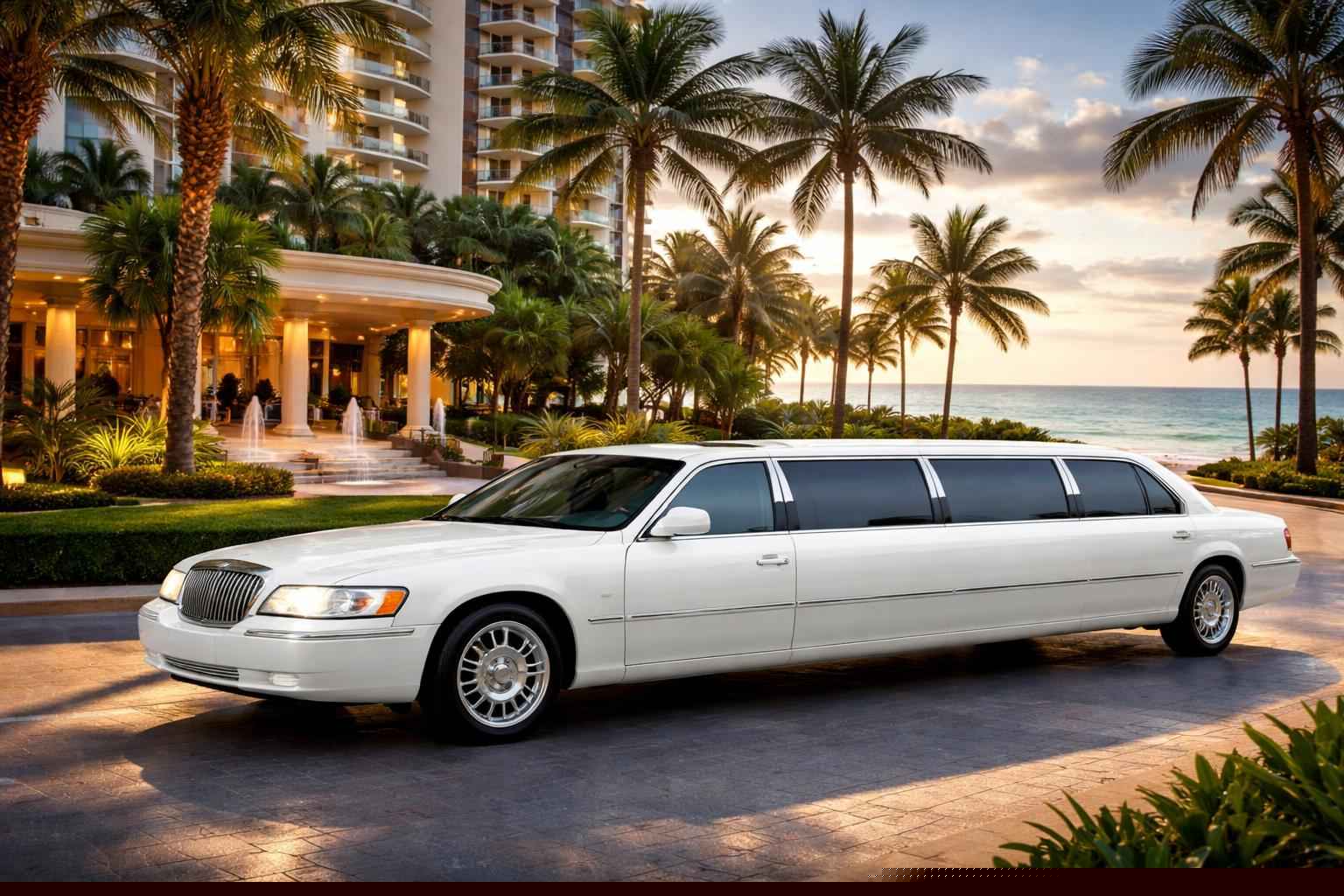 Hollywood Florida White Limo Service