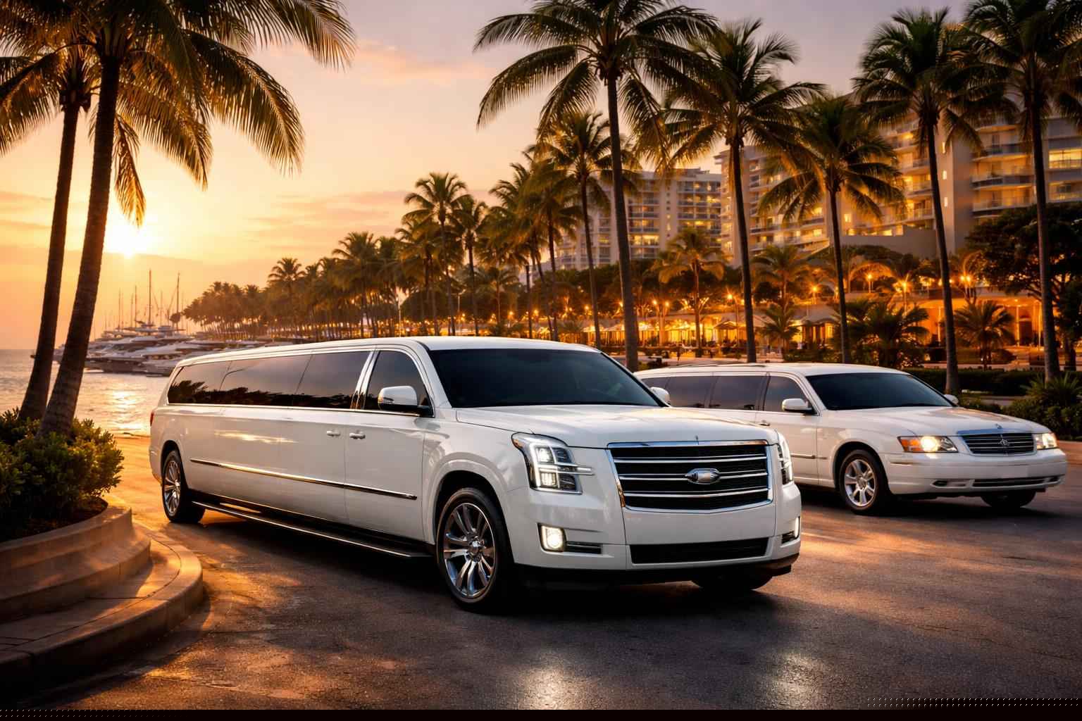 Hollywood Florida White Limos