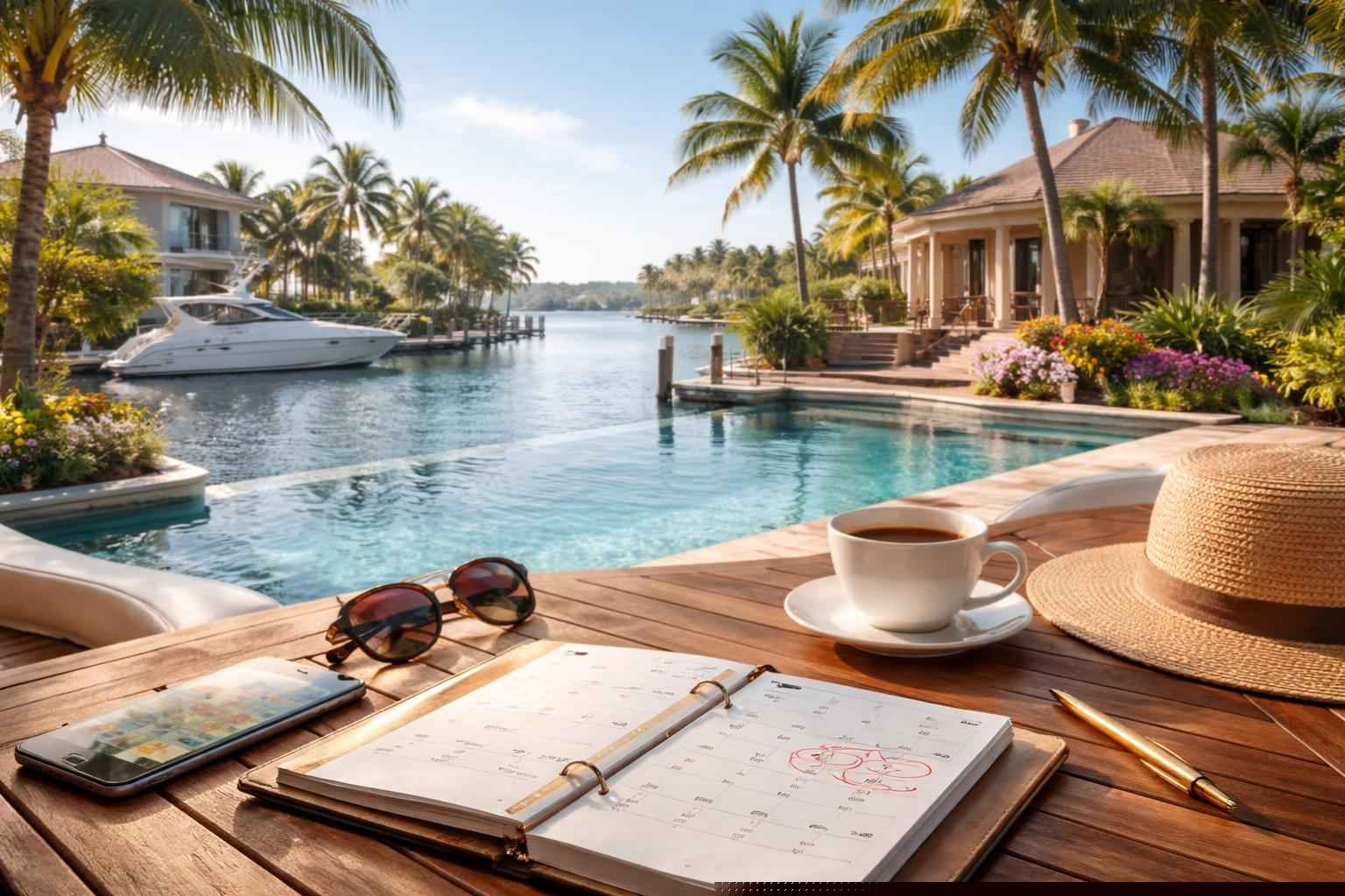 How far in advance should I reserve peak dates in Cape Coral Florida