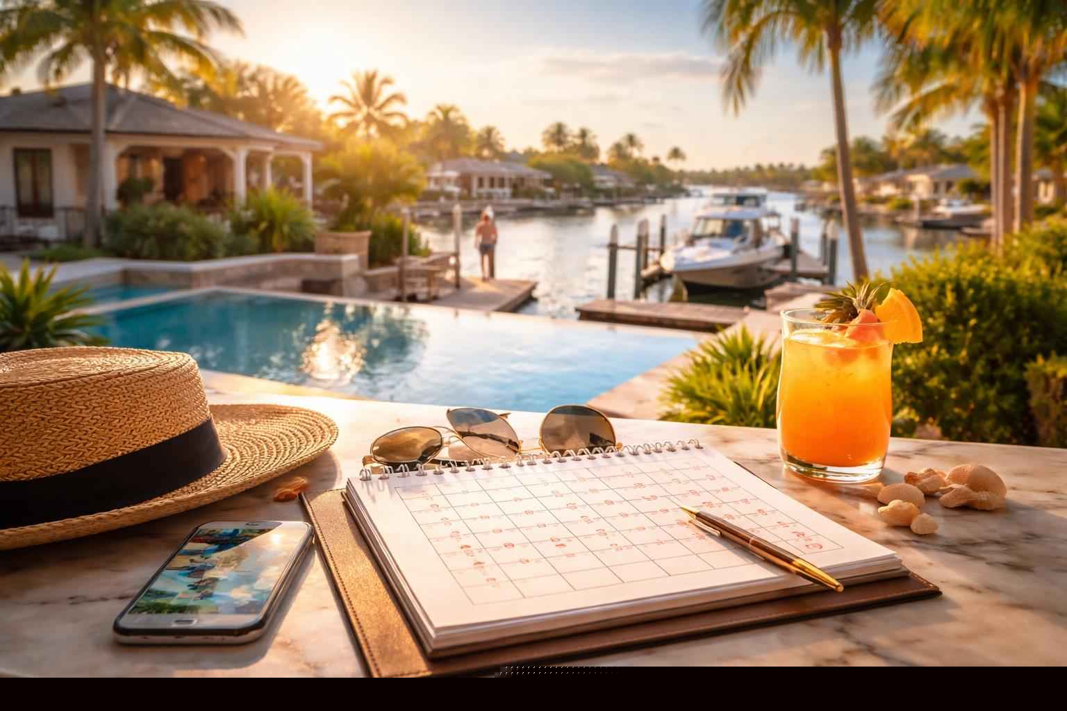 How far in advance should I reserve peak dates in Cape Coral Florida?