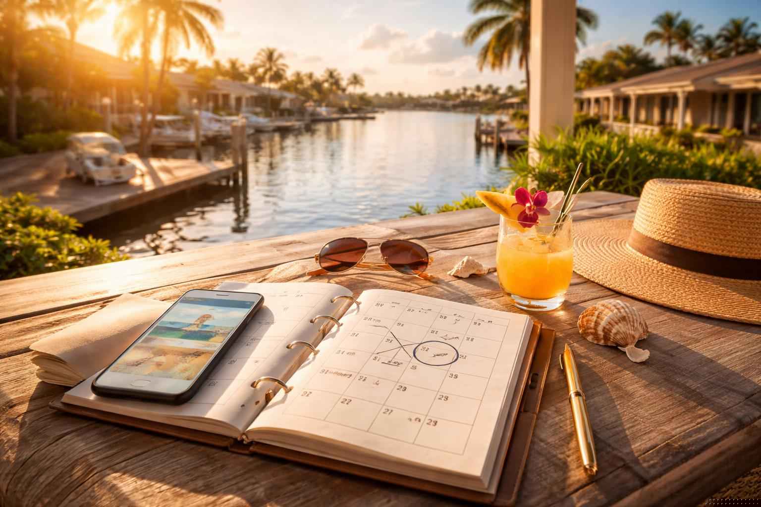 How far in advance should I reserve peak dates in Cape Coral Florida?