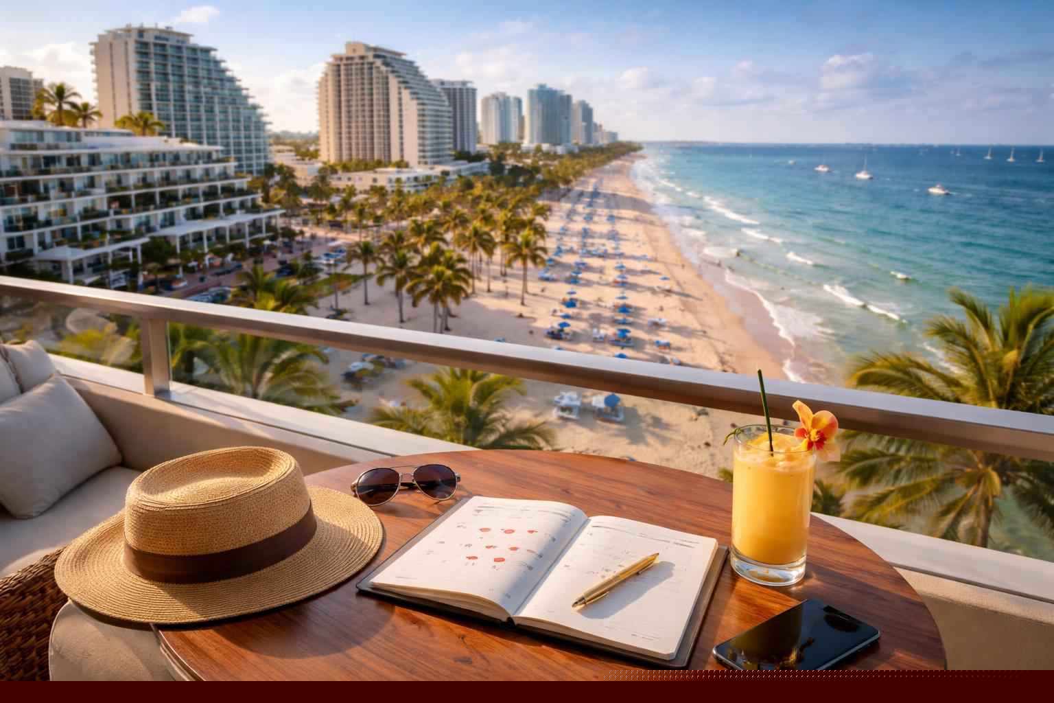 How far in advance should I reserve peak dates in Fort Lauderdale Florida?