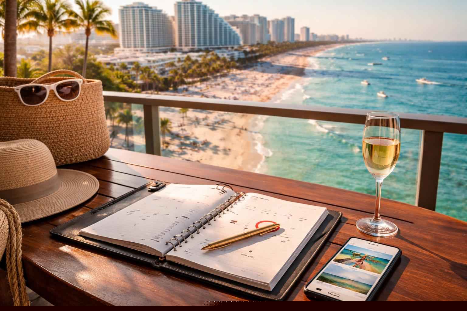 How far in advance should I reserve peak dates in Fort Lauderdale Florida?