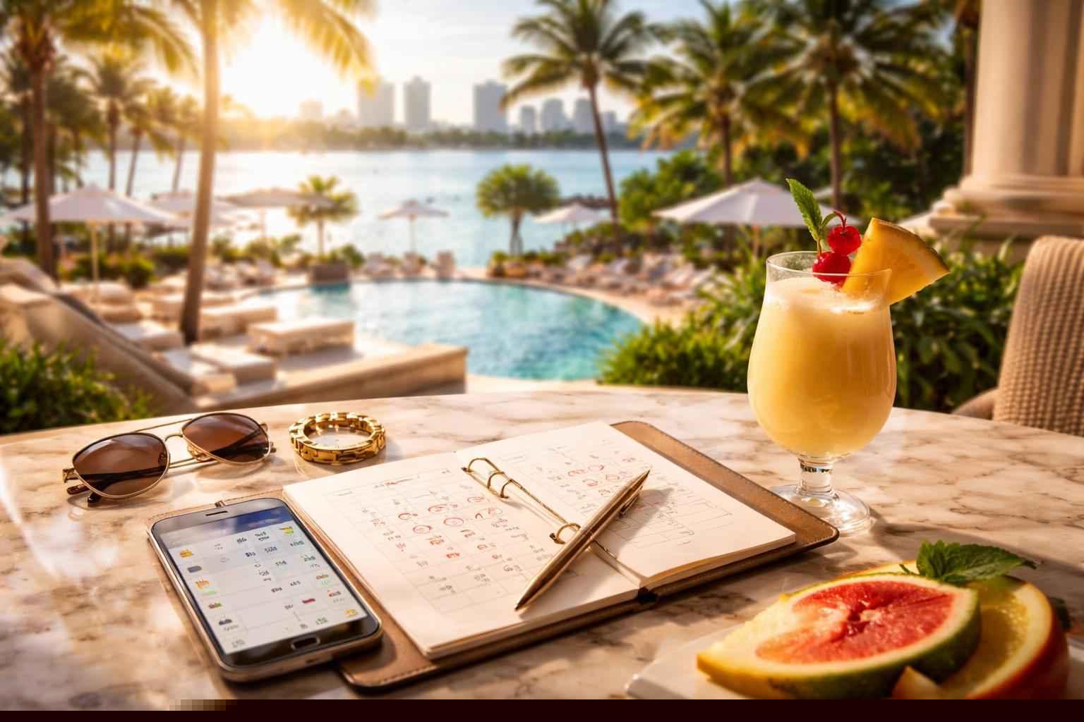 How far in advance should I reserve peak dates in Hialeah Florida