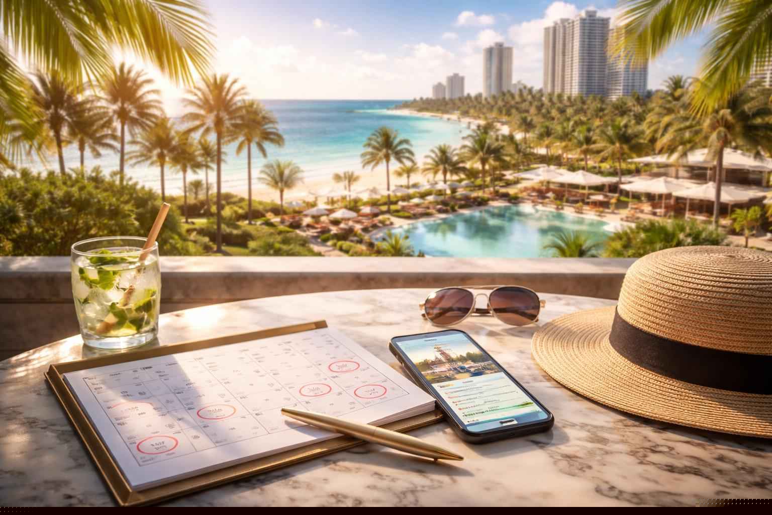How far in advance should I reserve peak dates in Hialeah Florida?