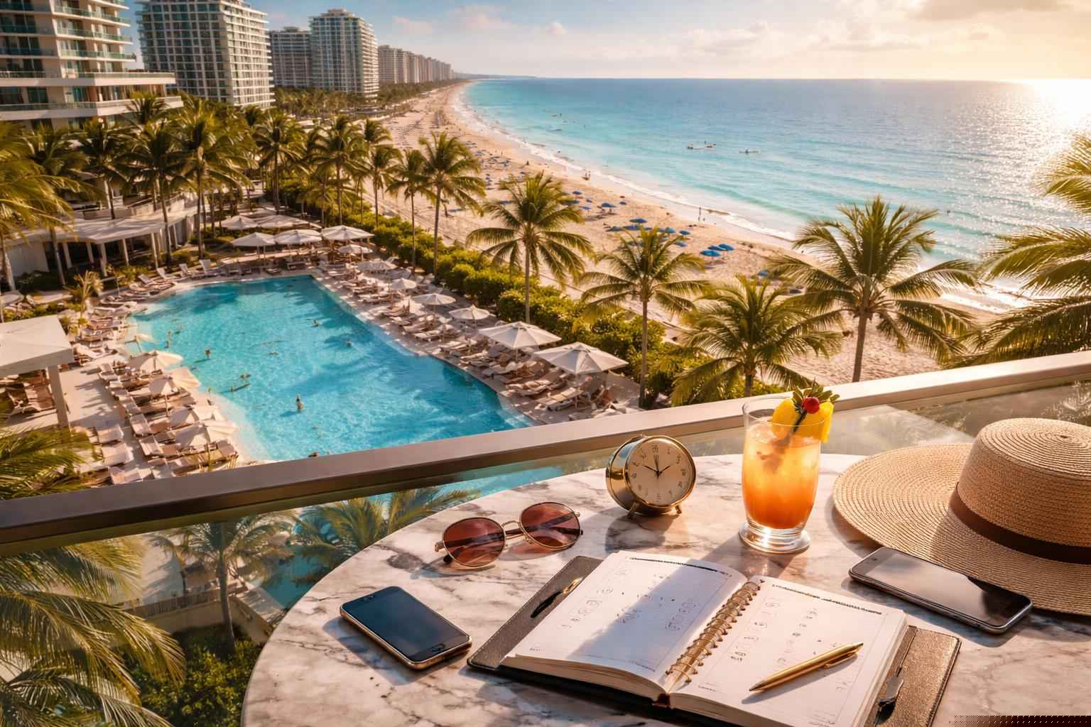How far in advance should I reserve peak dates in Hollywood Florida?