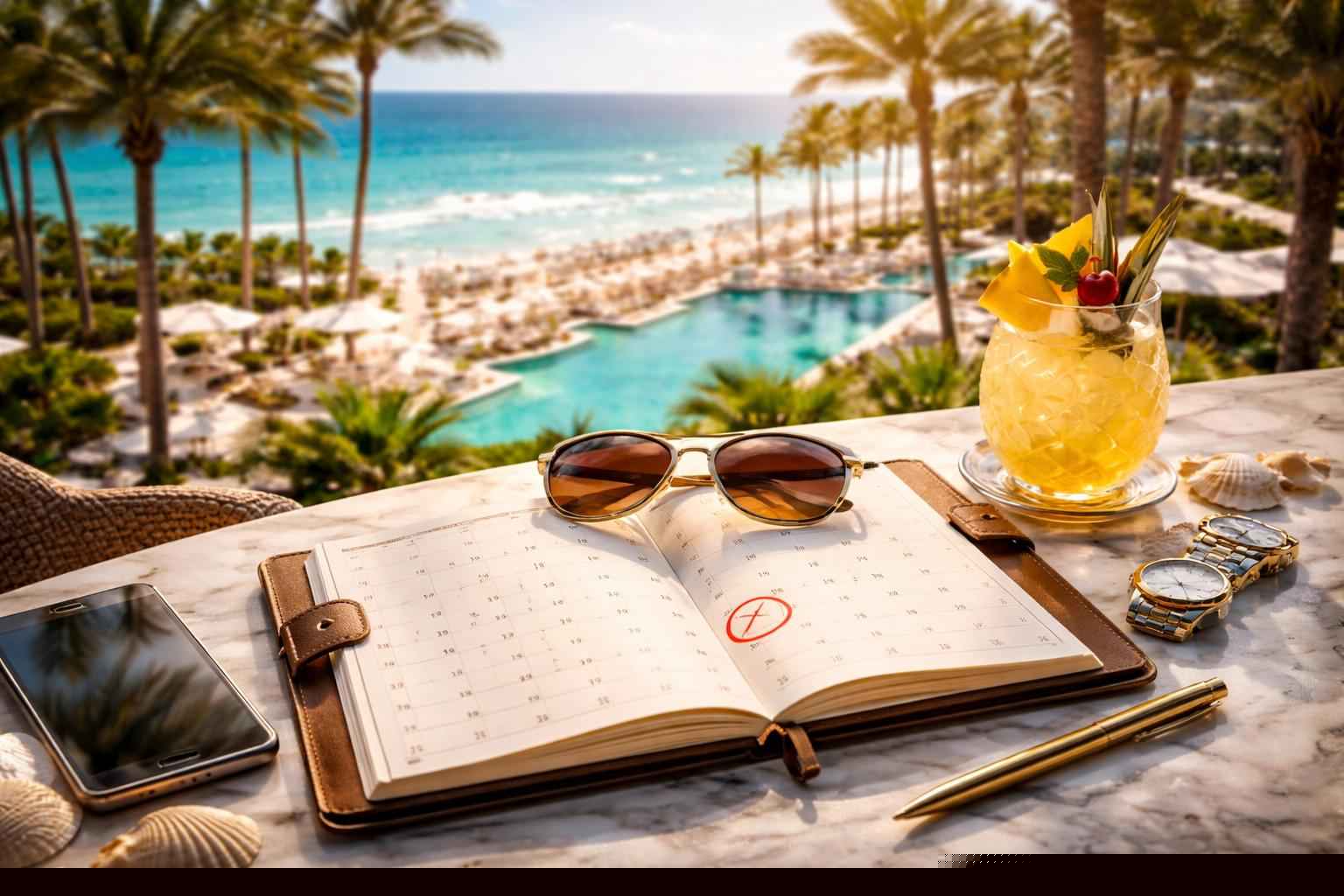 How far in advance should I reserve peak dates in Hollywood Florida?