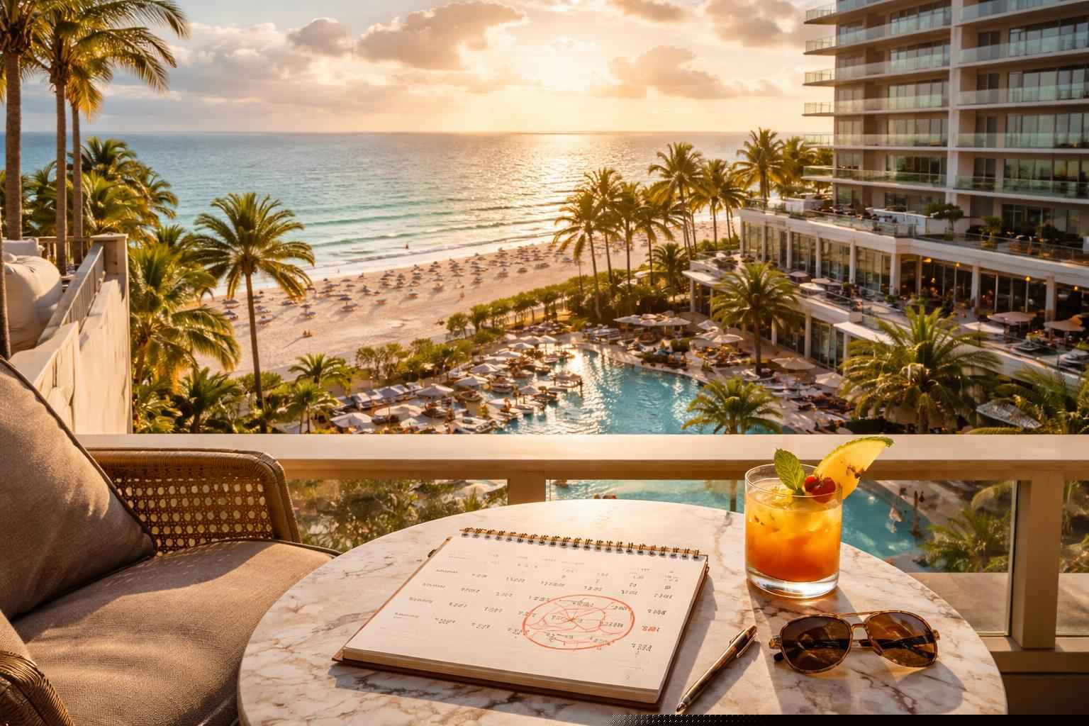 How far in advance should I reserve peak dates in Hollywood Florida?