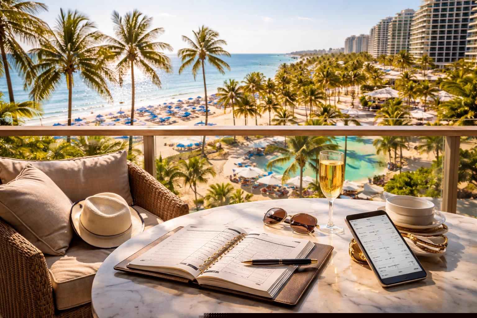 How far in advance should I reserve peak dates in Hollywood Florida?