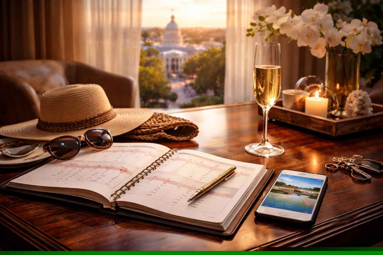How far in advance should I reserve peak dates in Tallahassee Florida