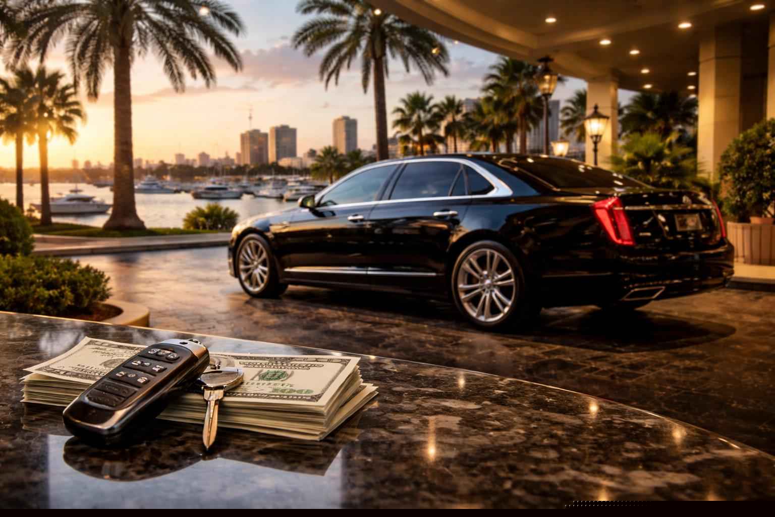 How much does black car service cost in St. Petersburg Florida?