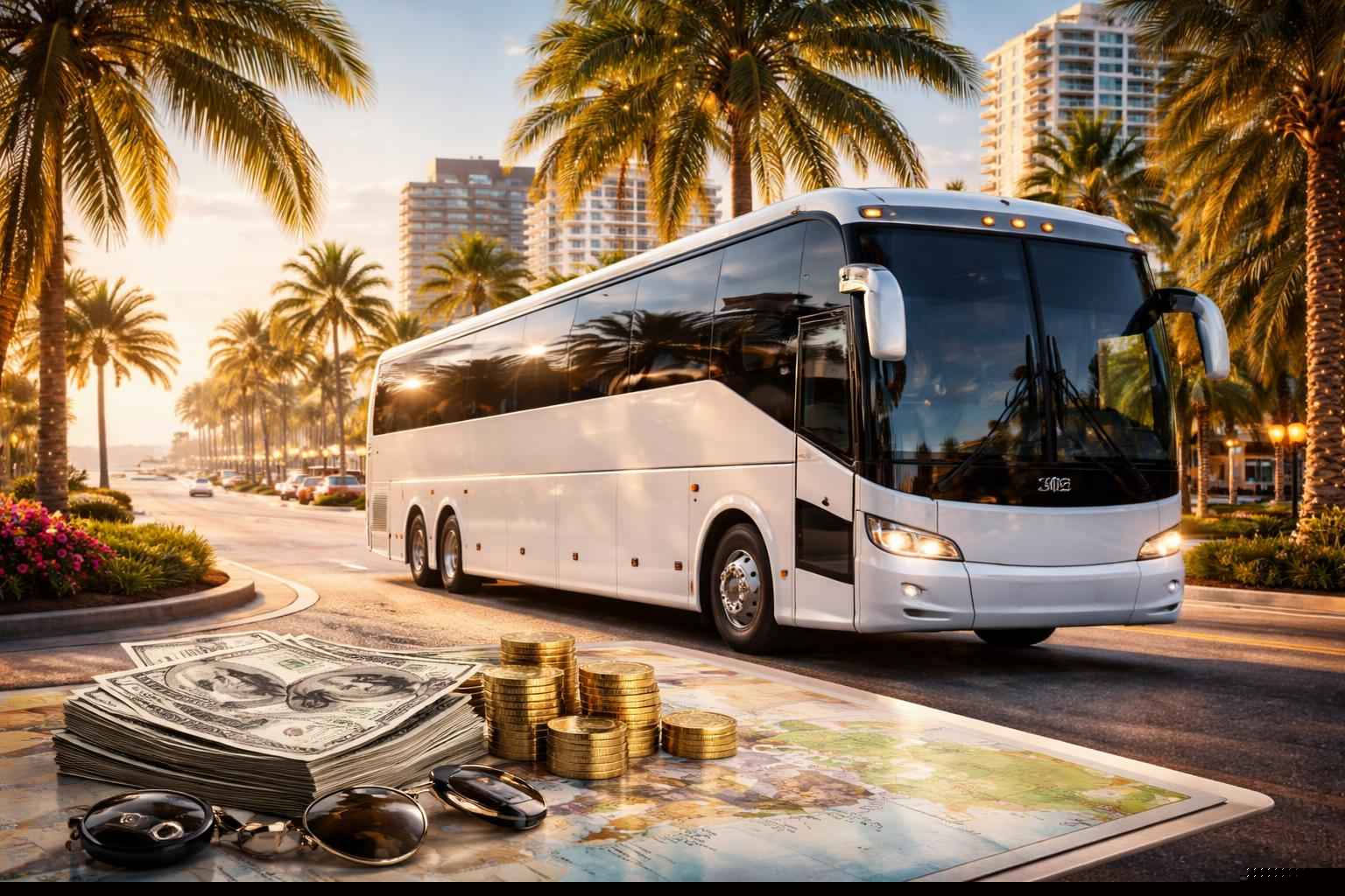 How Much Does Bus Rental Cost In Hollywood Florida?