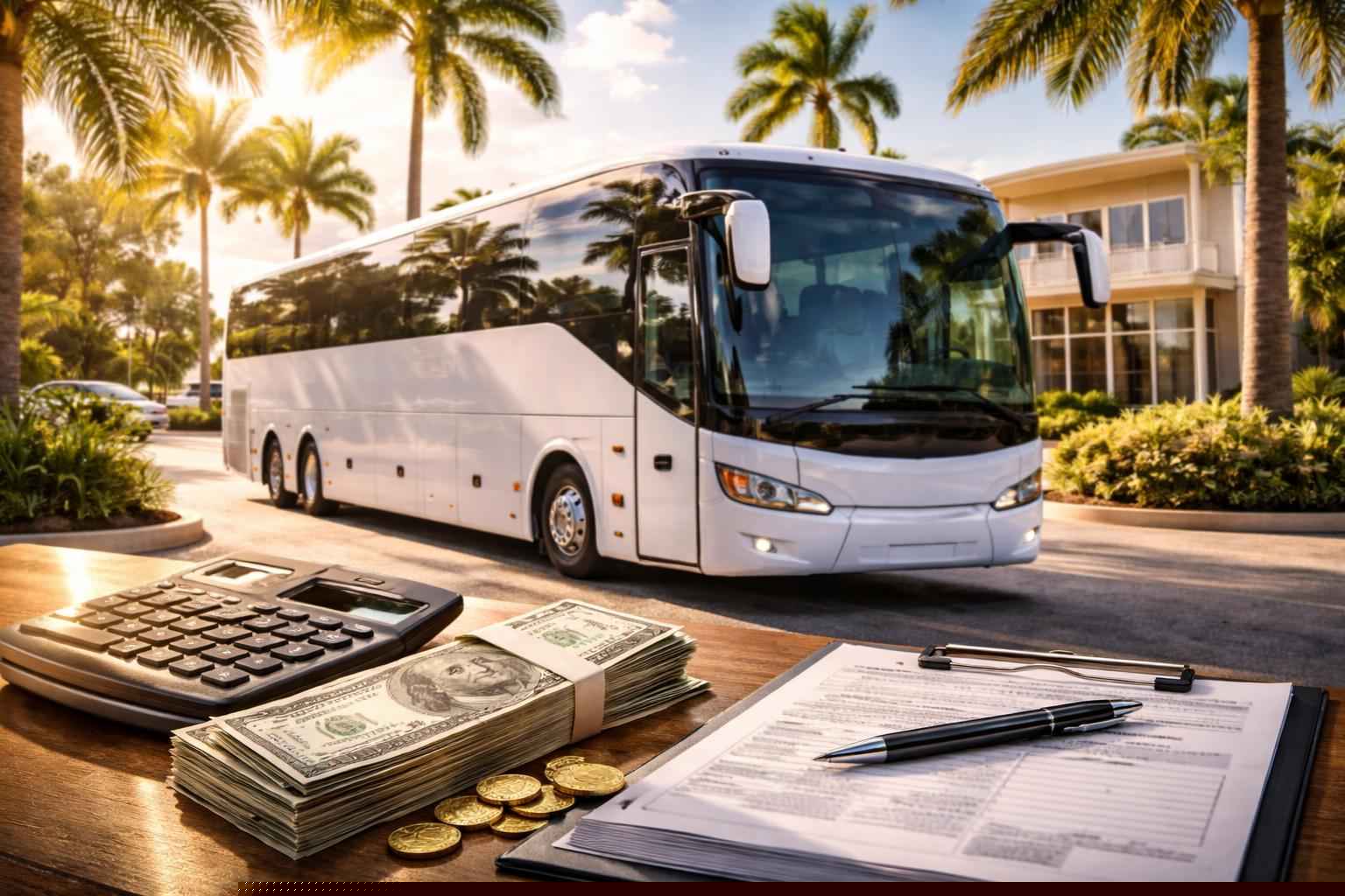 How much does charter bus rental cost in Hialeah Florida
