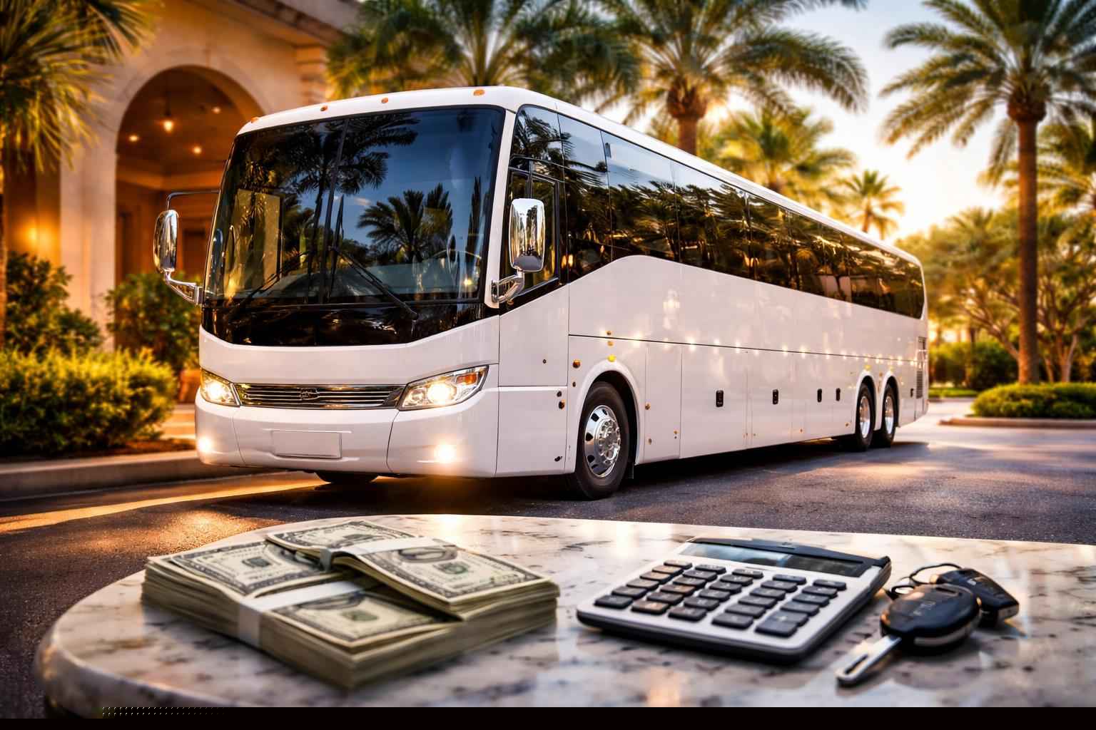 How Much Does Charter Bus Rental Cost In Miramar Florida?