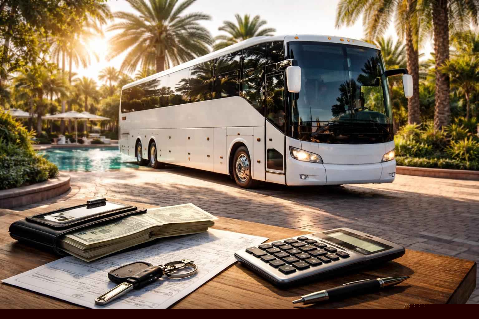 How much does charter bus rental cost in Pembroke Pines Florida?