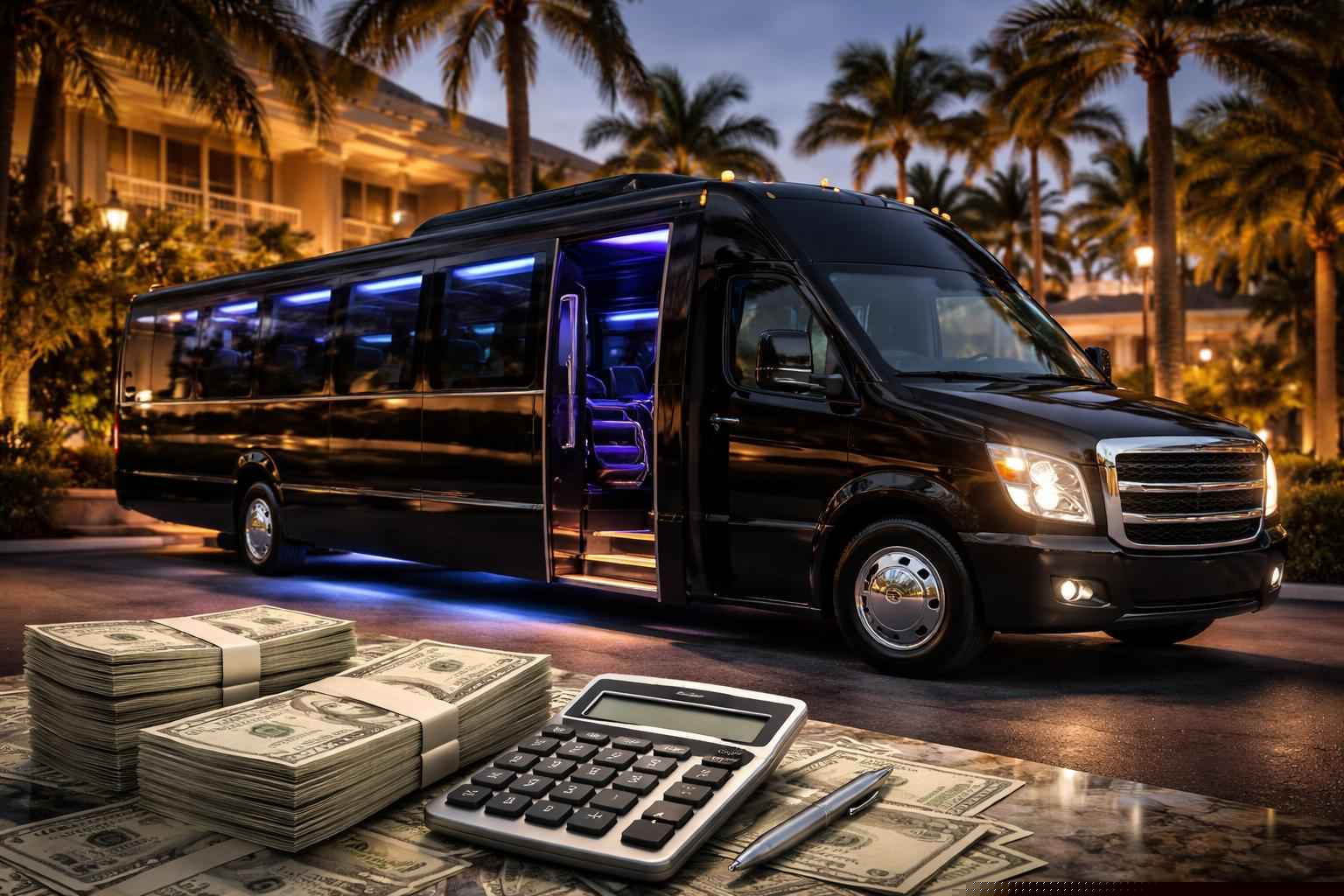 How much does limo bus rental cost in Port St. Lucie Florida?