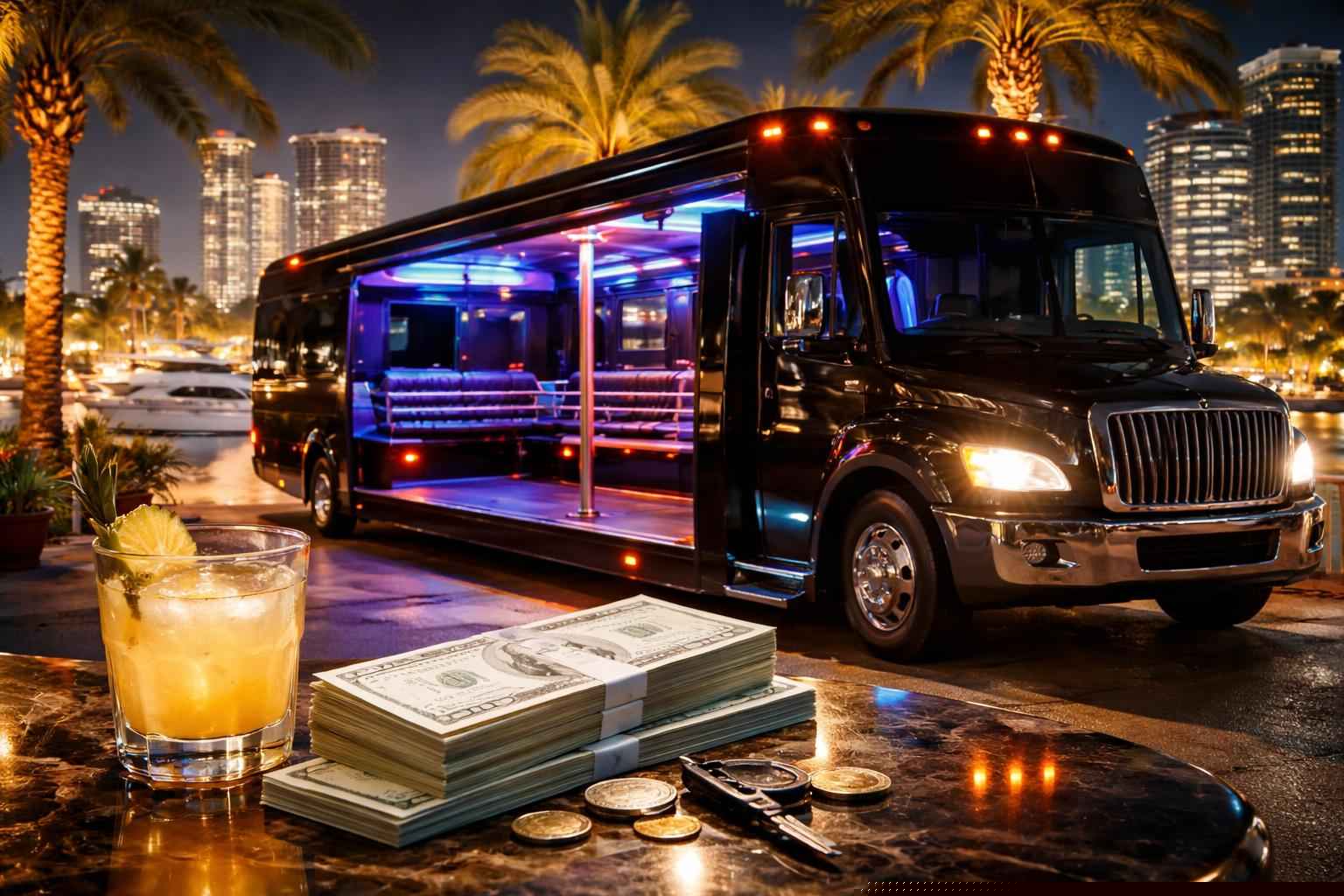 How much does party bus rental cost in Fort Lauderdale Florida?