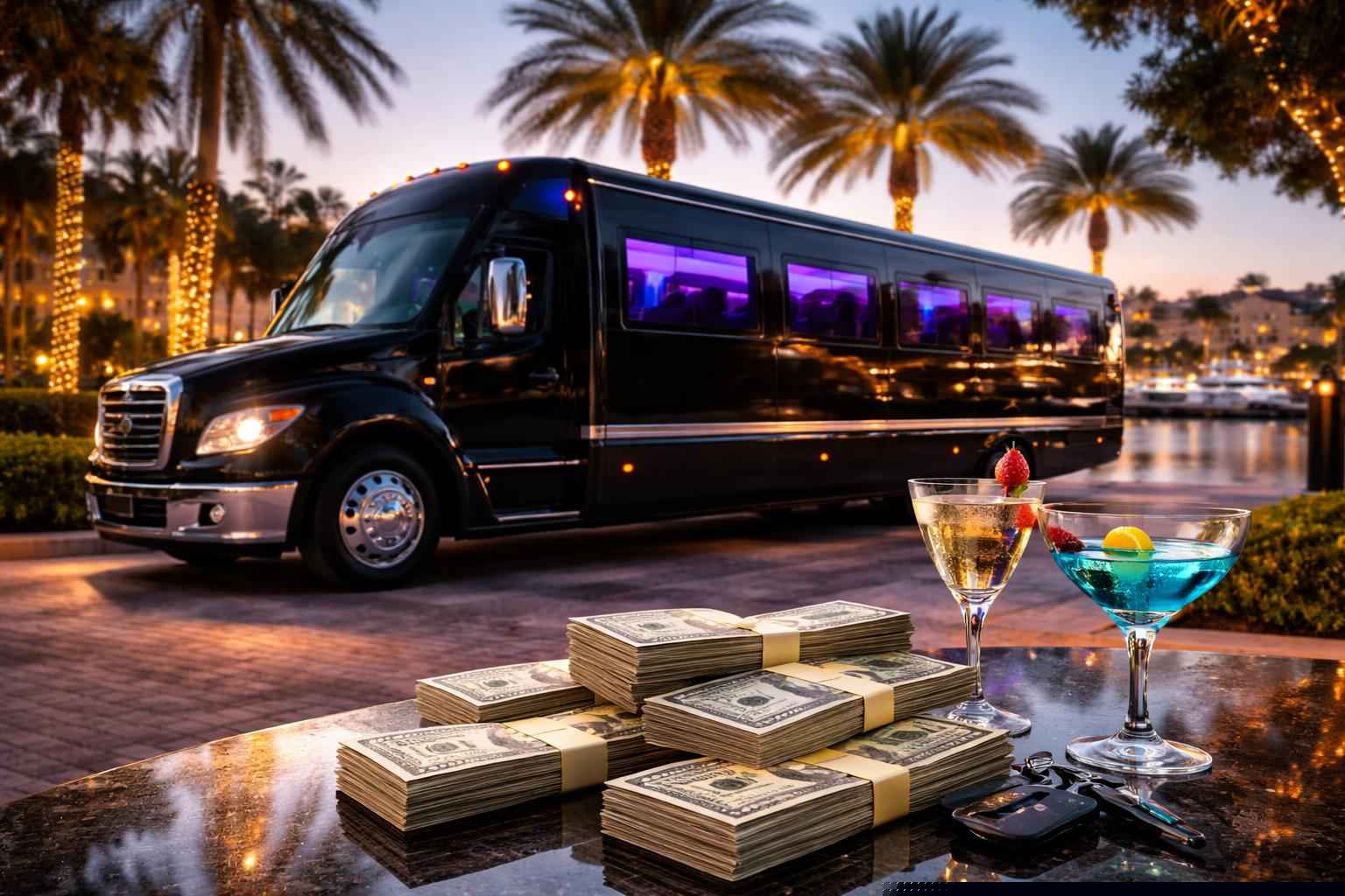How much does party bus rental cost in Port St. Lucie Florida