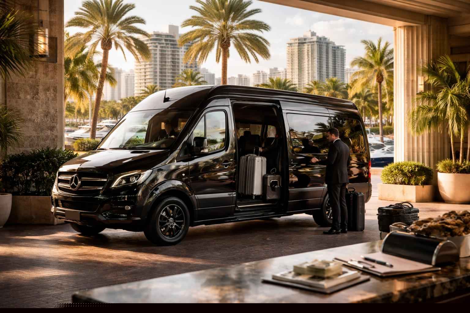 How much does passenger van with driver cost in Fort Lauderdale Florida?