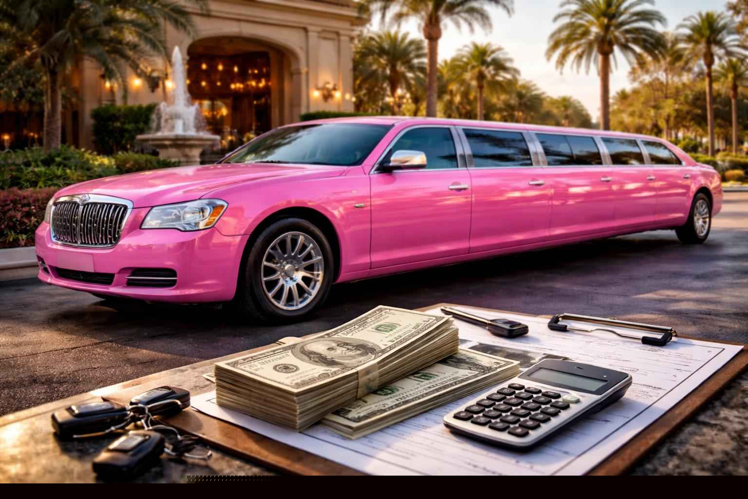 How much does pink limo rental cost in Pembroke Pines Florida