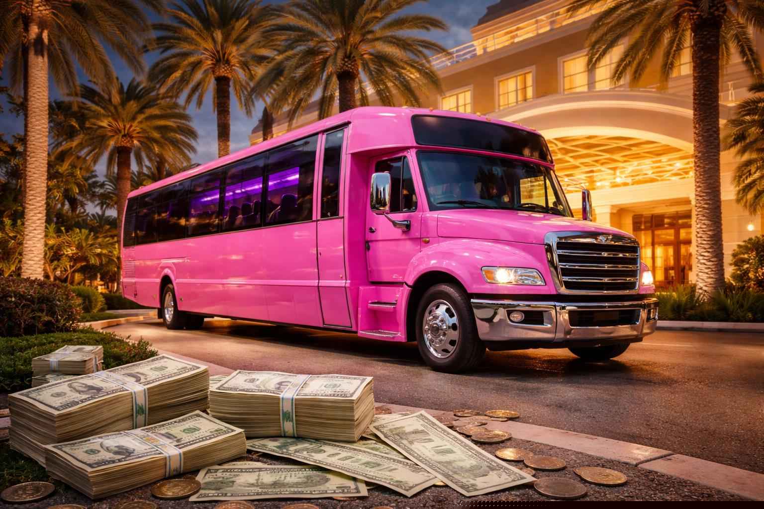 How much does pink party bus rental cost in Hialeah Florida