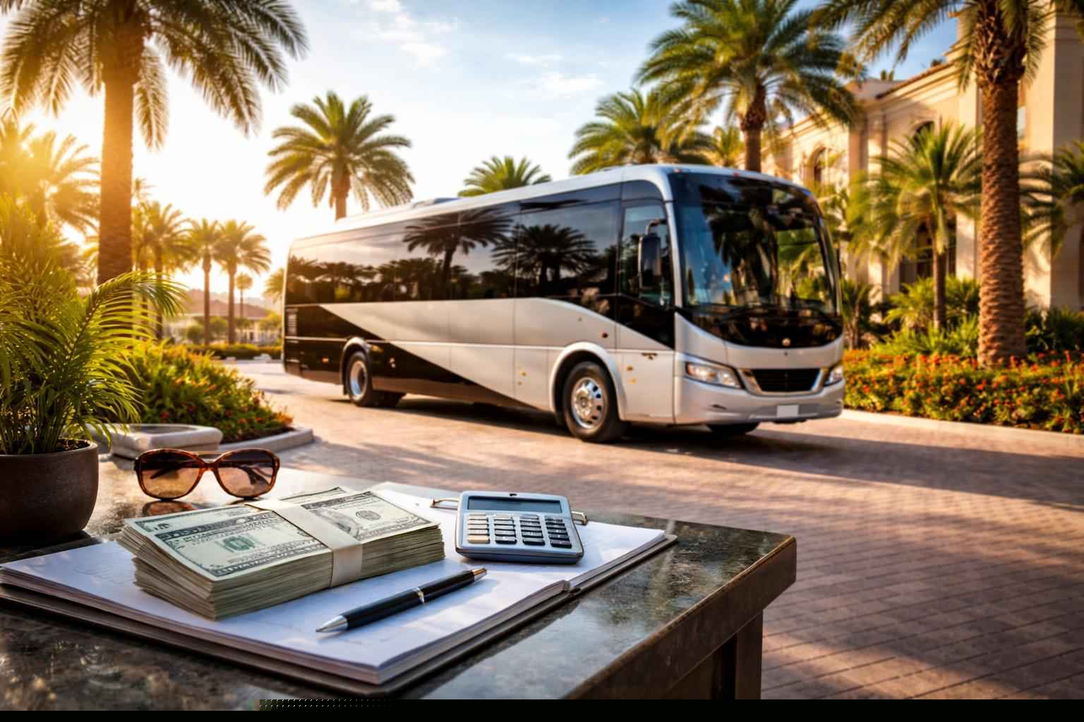 How much does shuttle bus rental cost in Port St. Lucie Florida?