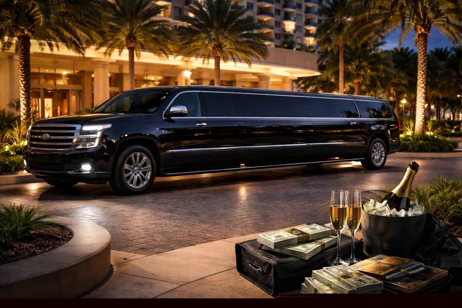 How much does SUV limousine cost in Hollywood Florida?