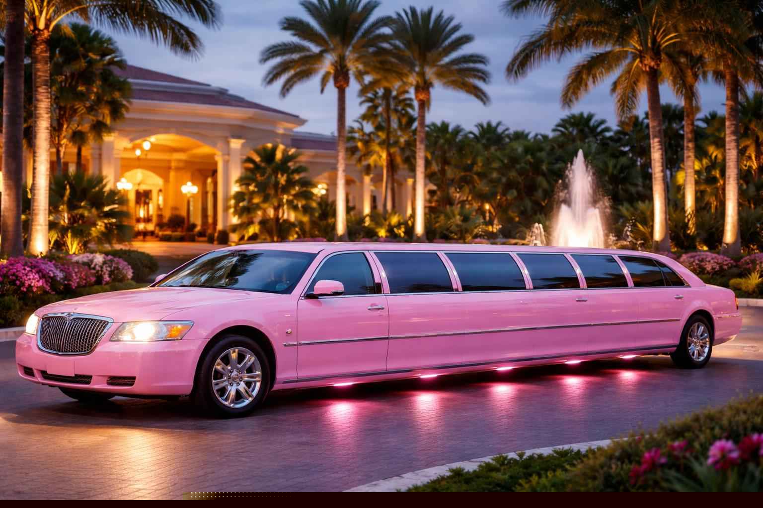 Miramar Florida Pink Limo Service