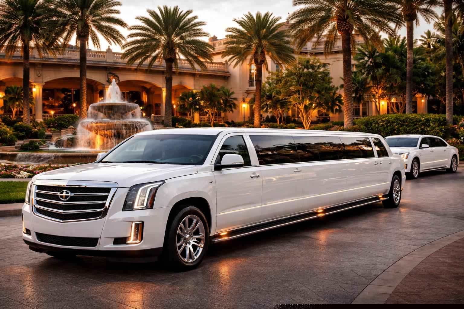 Miramar Florida White Limos