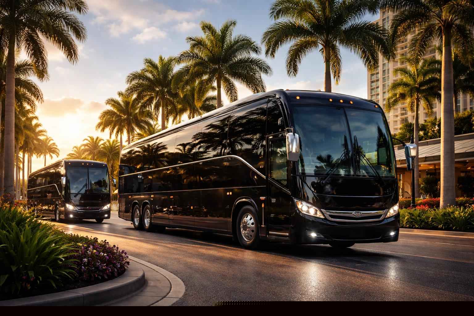 Pembroke Pines Florida Black Buses