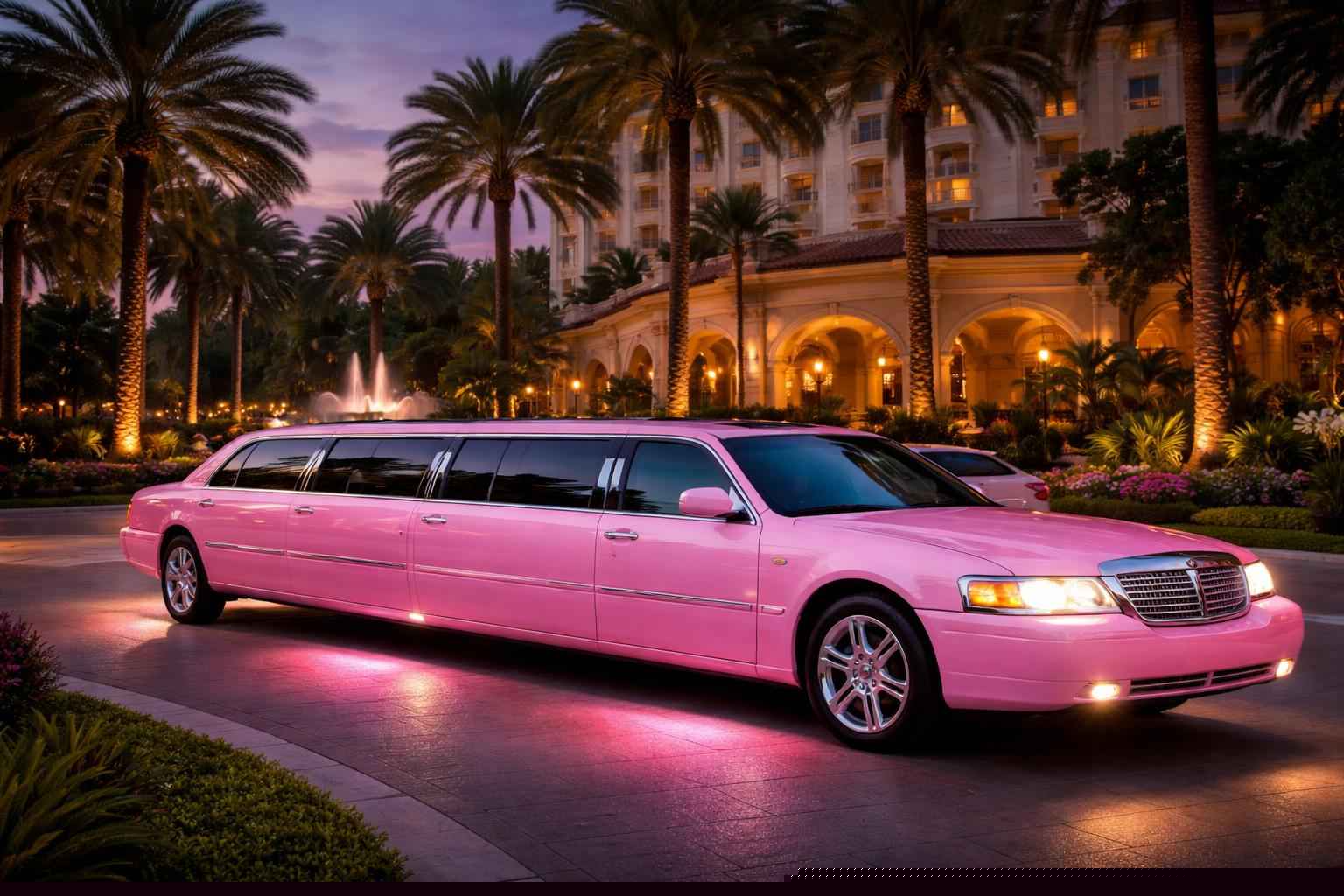Pembroke Pines Florida Pink Limo Service