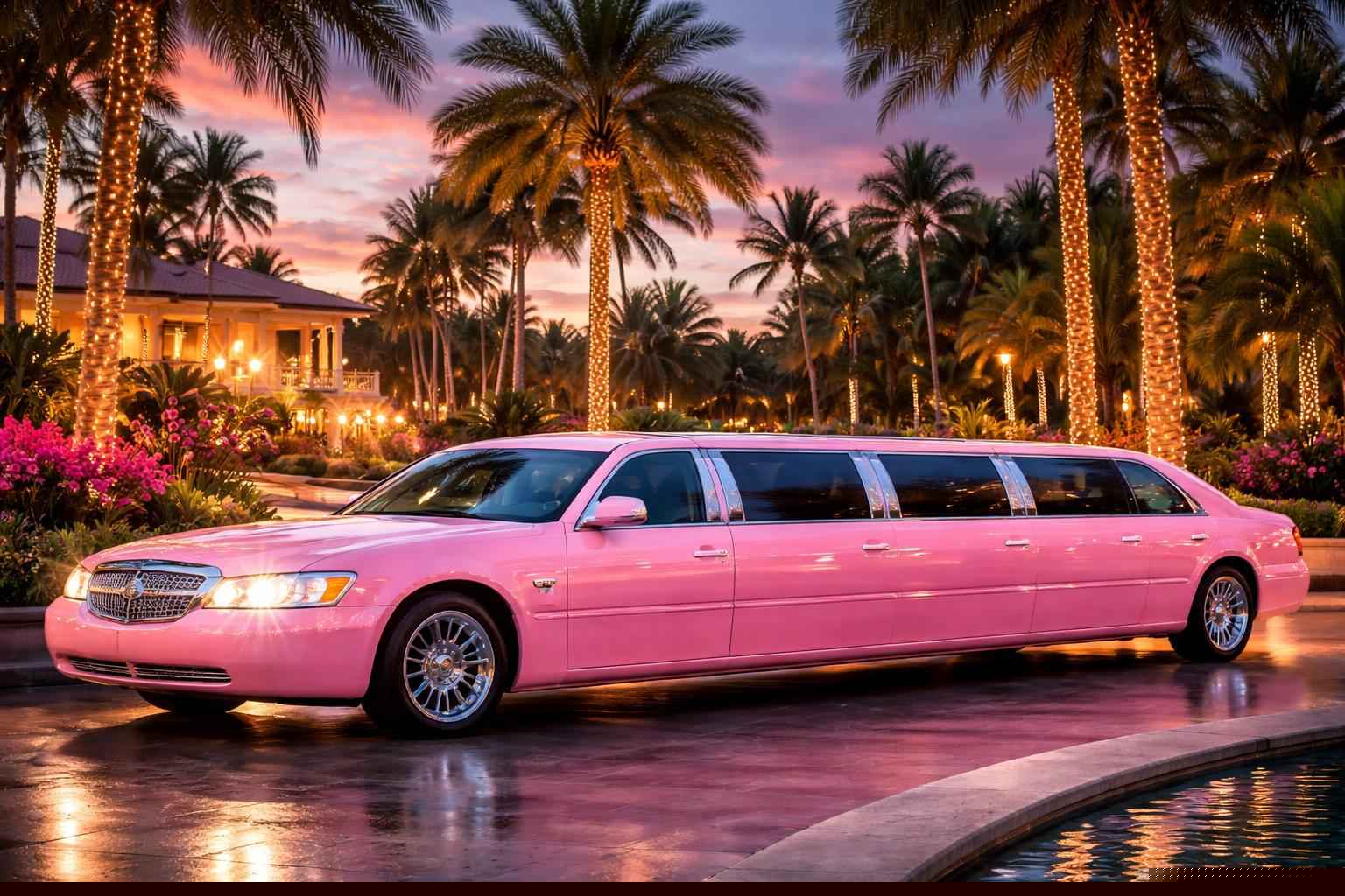 Pembroke Pines Florida Pink Limos