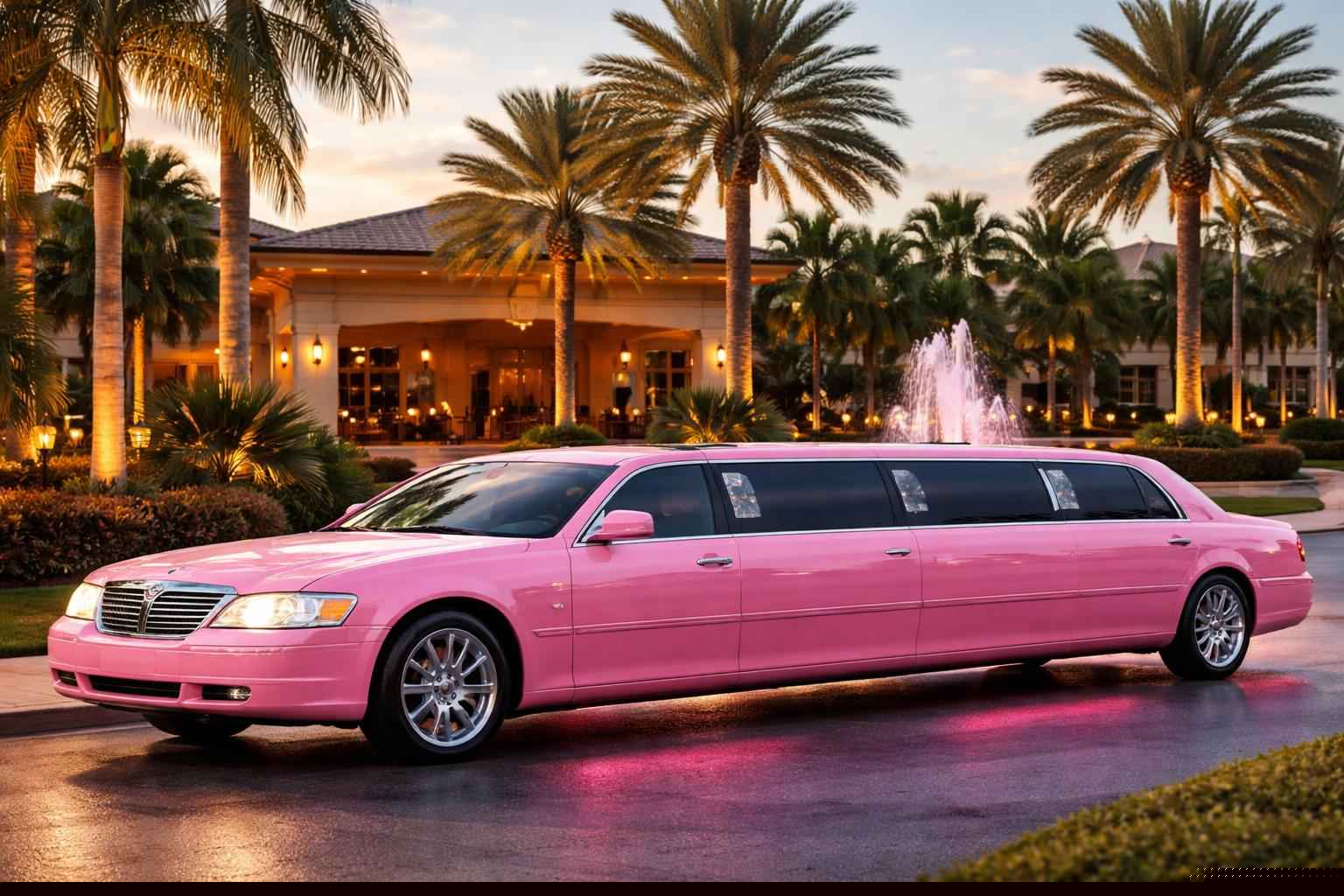 Pink Limo Rental Services in Hialeah Florida