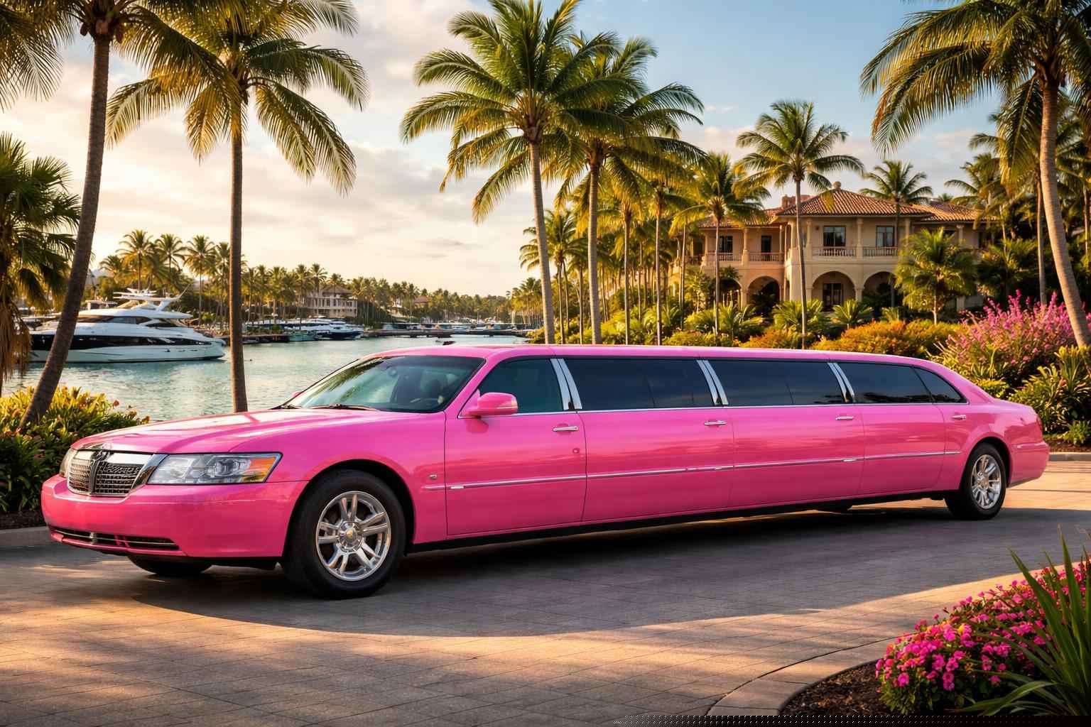 Pink Limo Rental Services In Miramar Florida