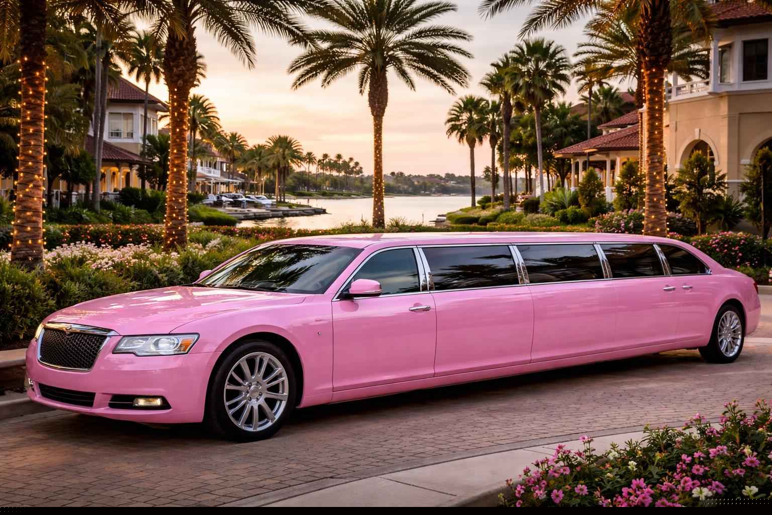 Pink Limo Rental Services in Port St. Lucie Florida