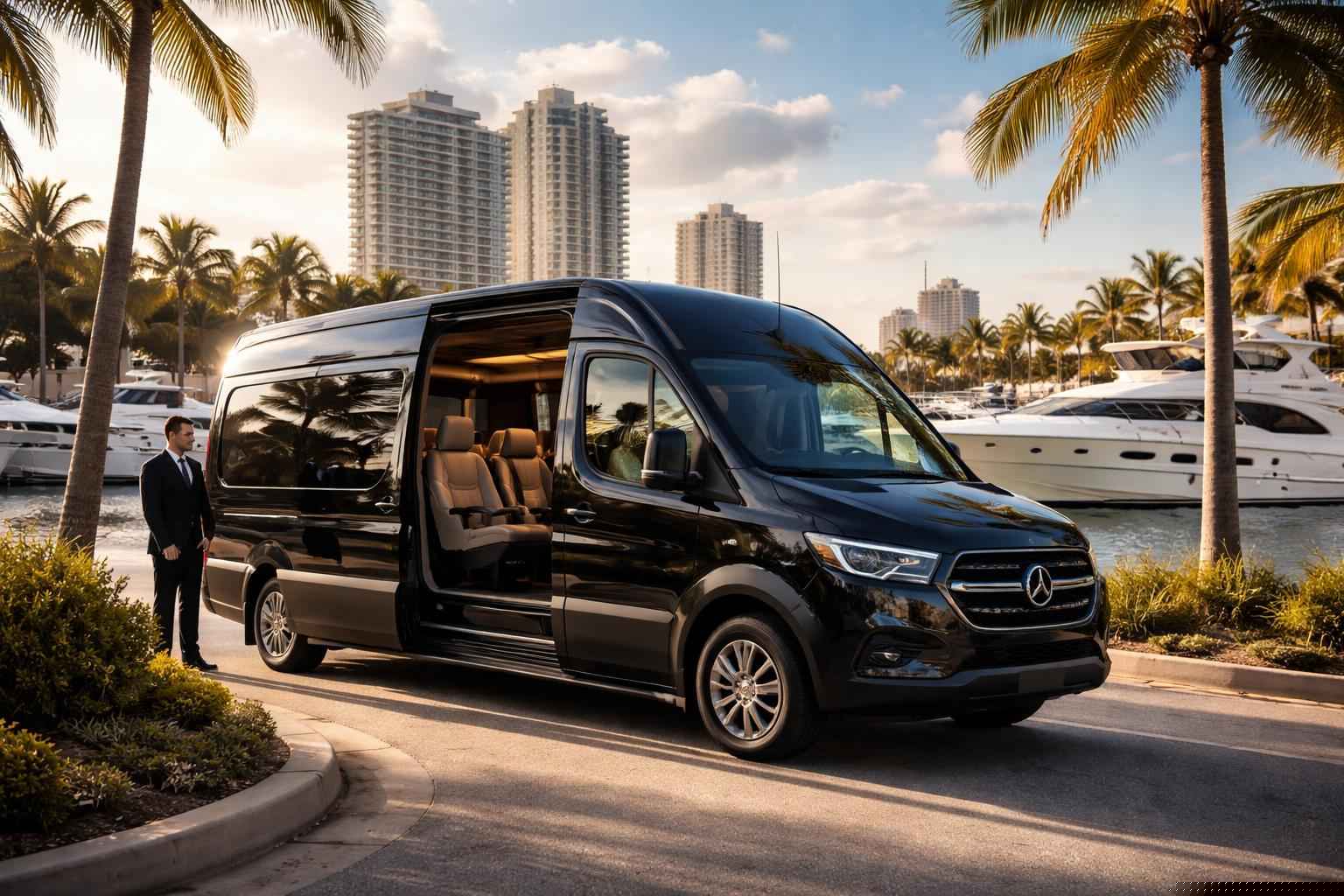 Sprinter Van Rental Services with Driver in Fort Lauderdale Florida