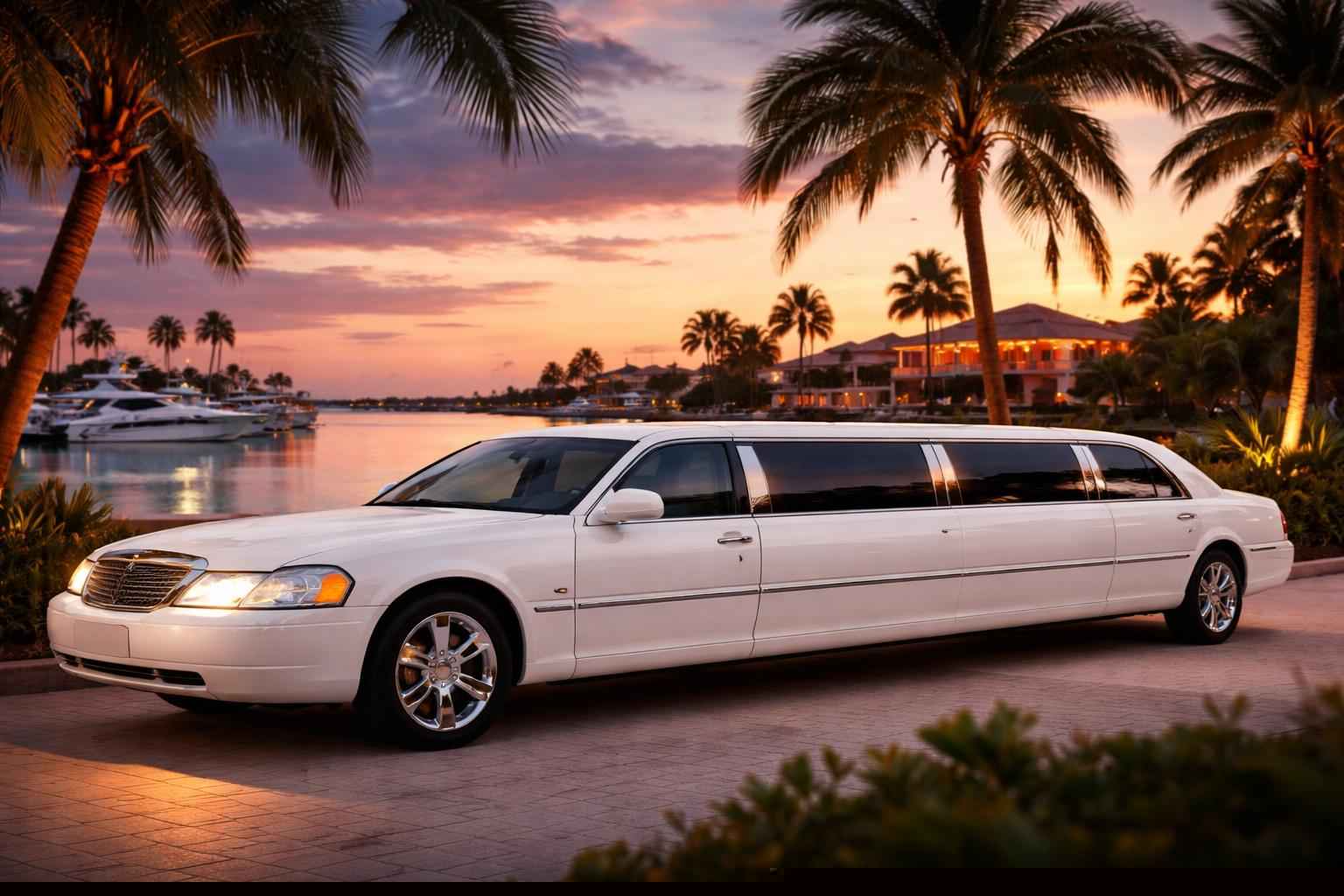 White Limo Rental Services In Cape Coral Florida