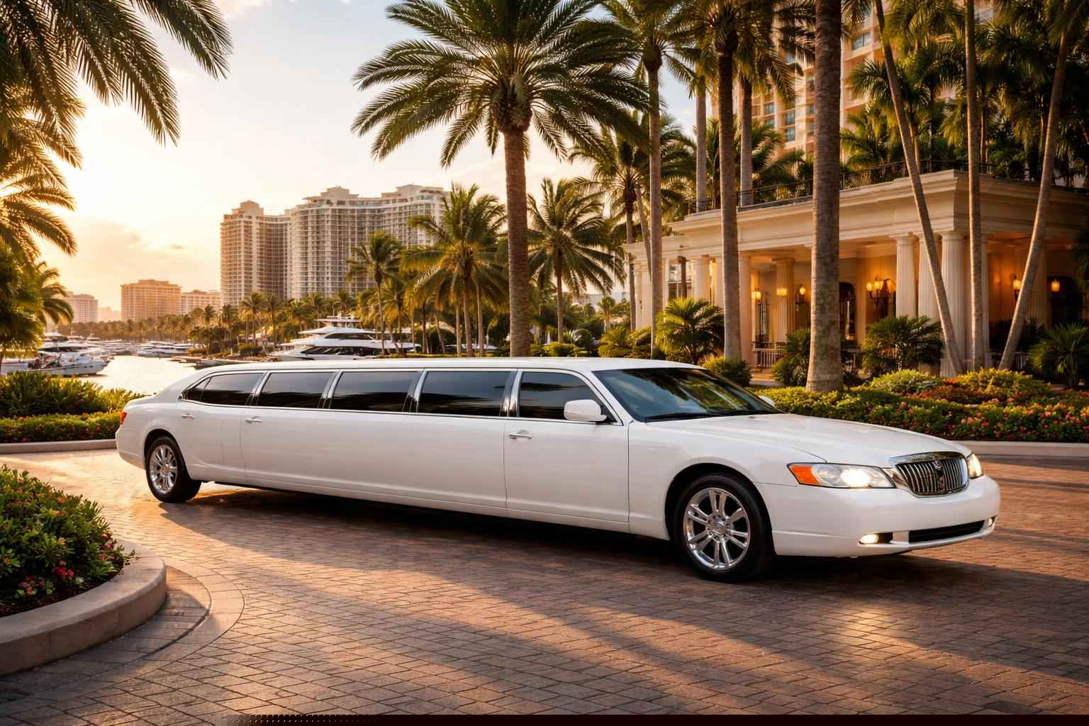 White Limo Rental Services in Fort Lauderdale Florida