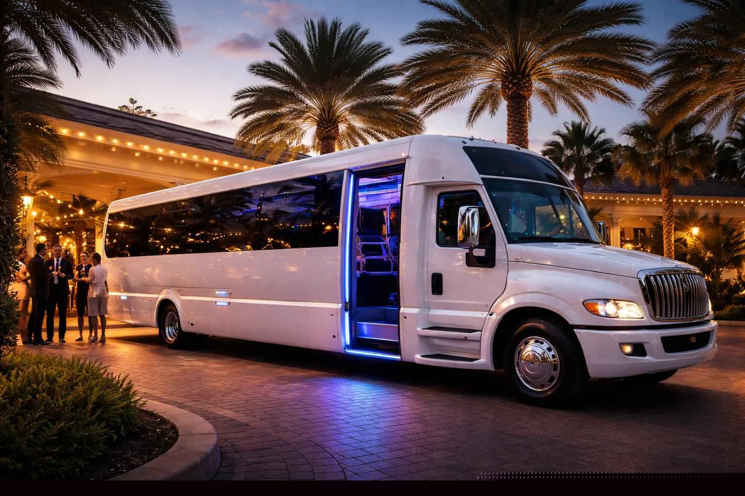 White Party Bus Rental Services In Gainesville Florida