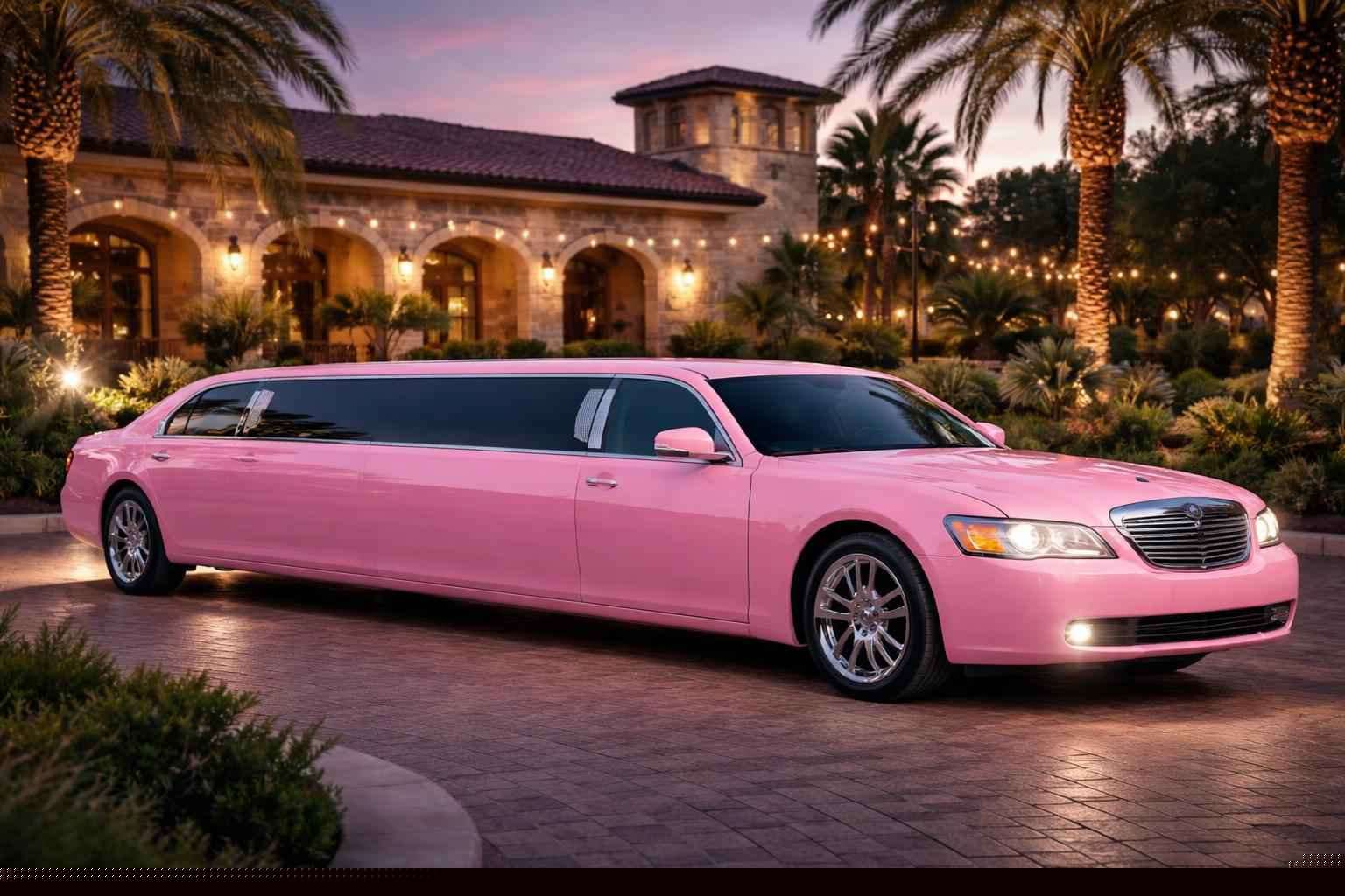Burnet Texas Pink Limo Service For Events