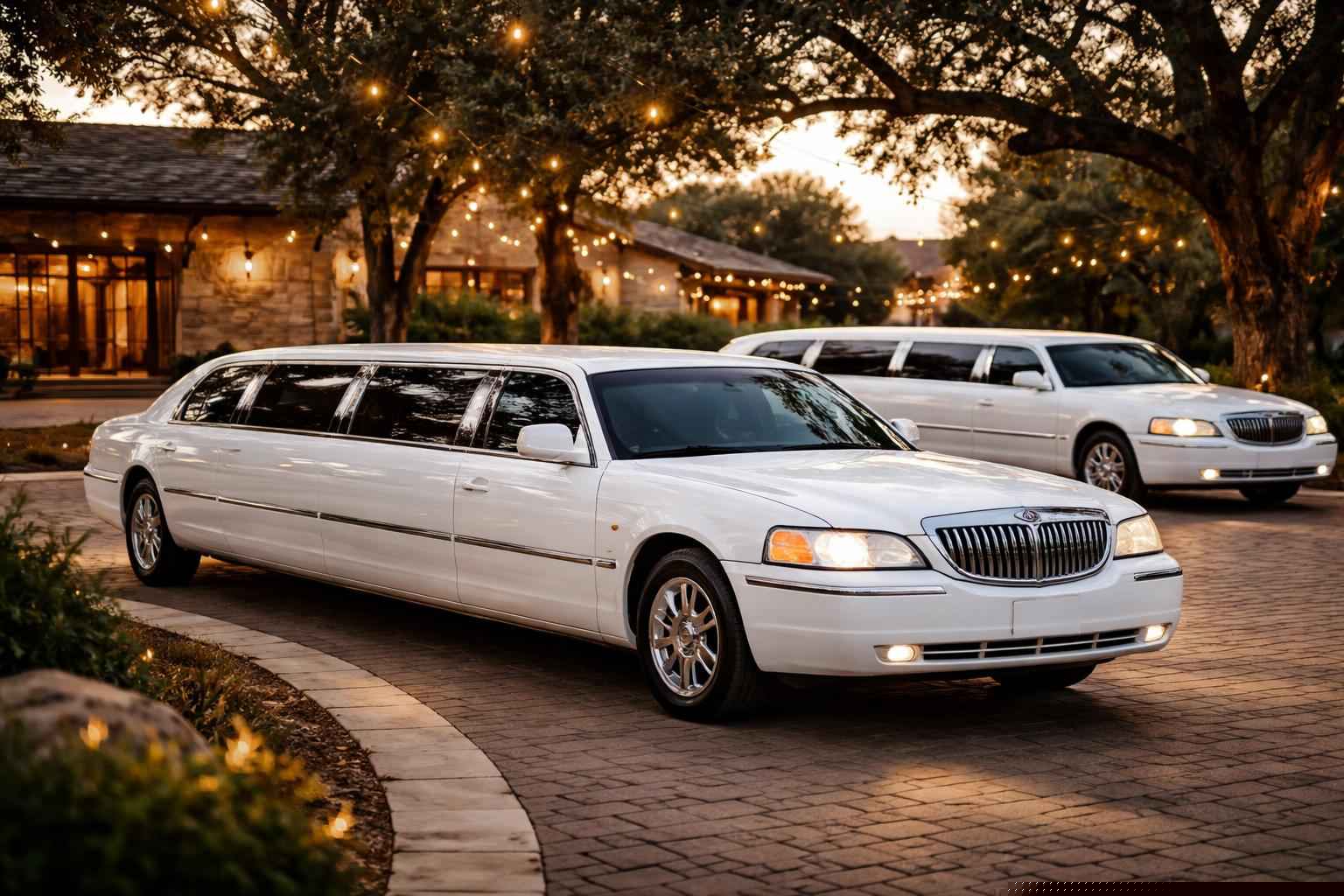 White Stretch Limos In Burnet Texas