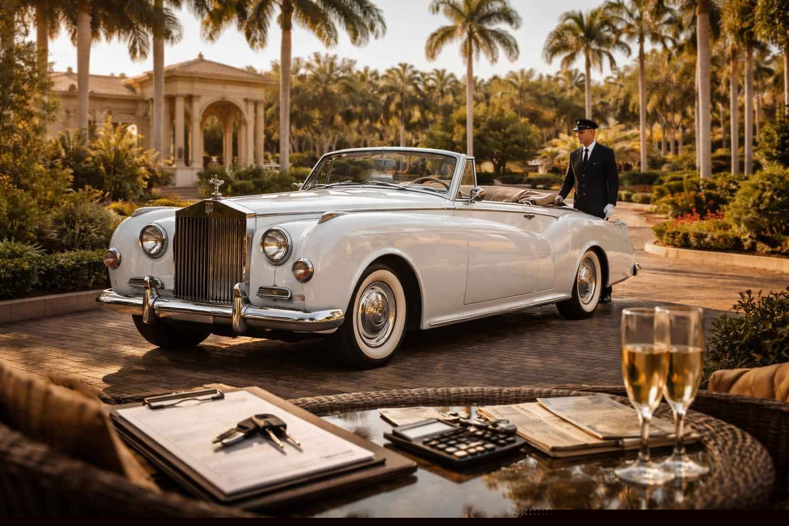 How Much Does Antique Vehicle Rental With Driver Cost In Coral Springs Florida?