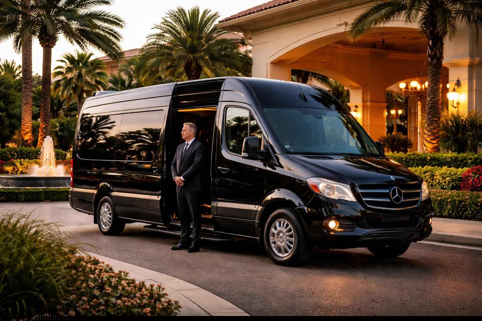 Passenger Van With Driver Services In Coral Springs Florida